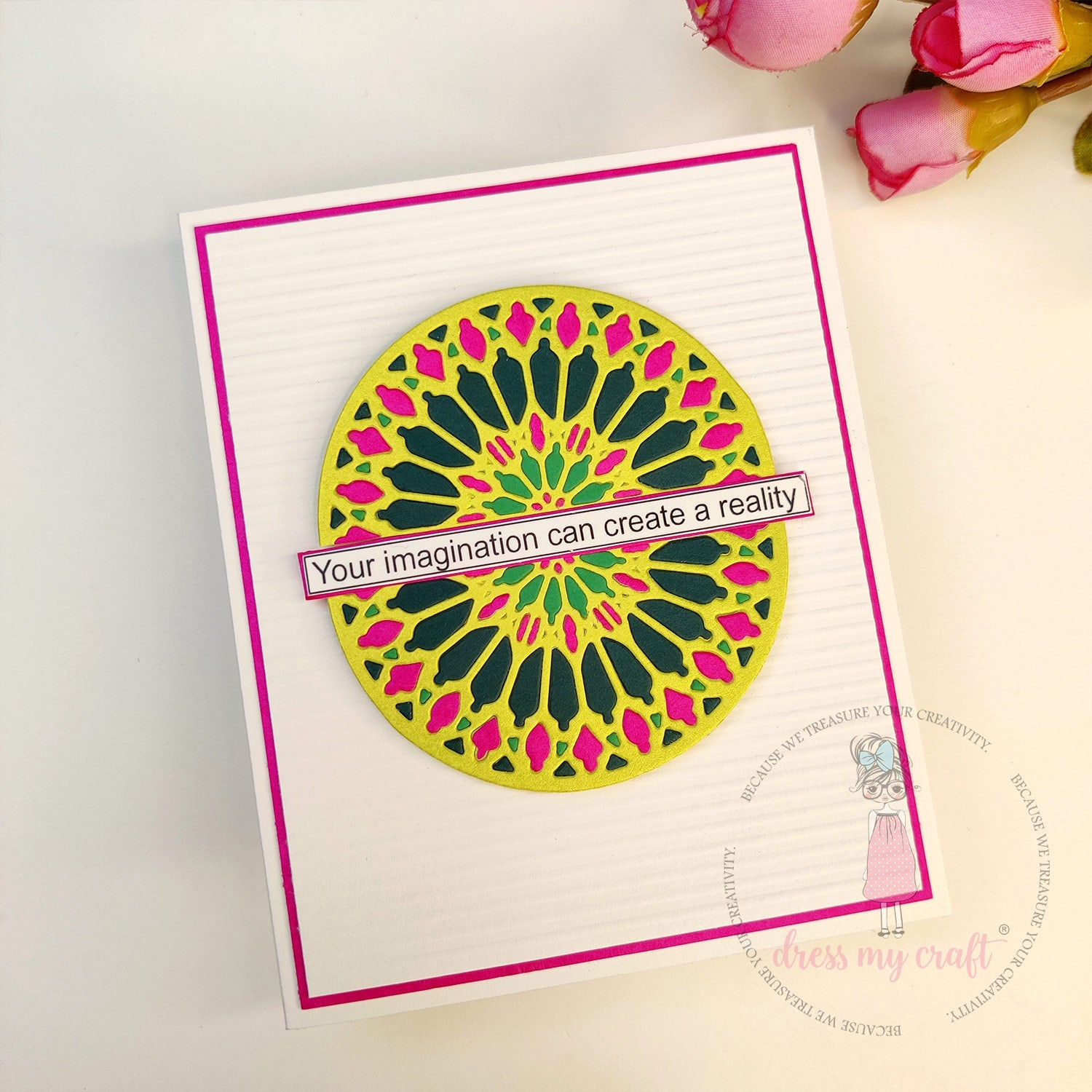 Colourful Doily Card