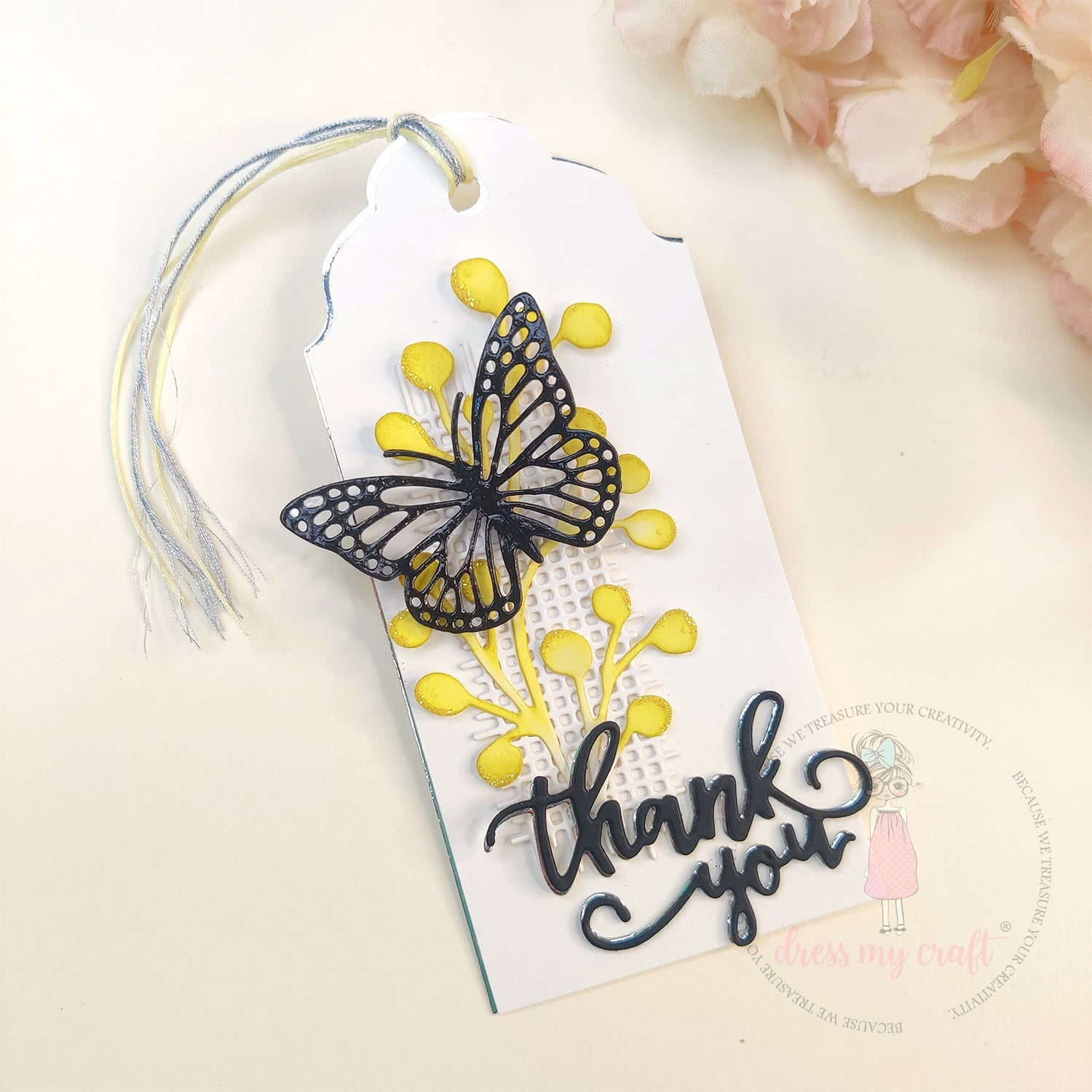 Butterfly Thank You Tag