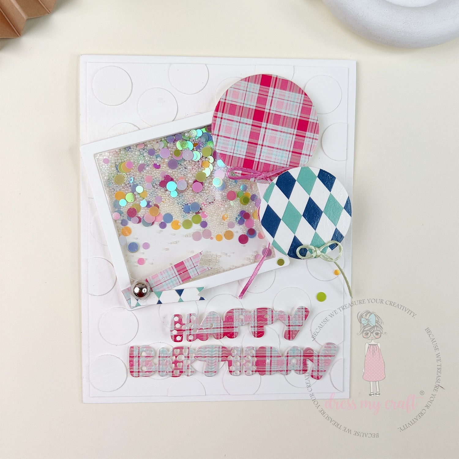 Birthday Balloon Shaker Card