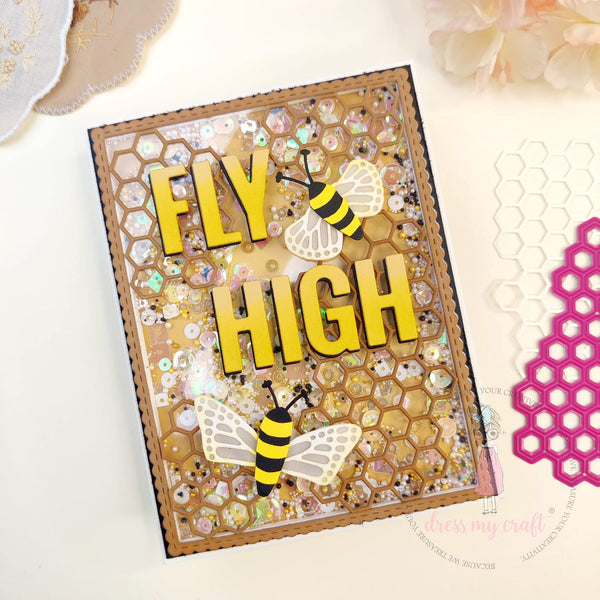 Honeycomb Shaker Card