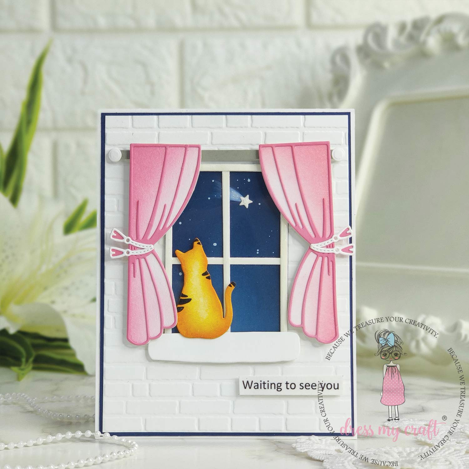 Pee-ka-boo Curtain Card
