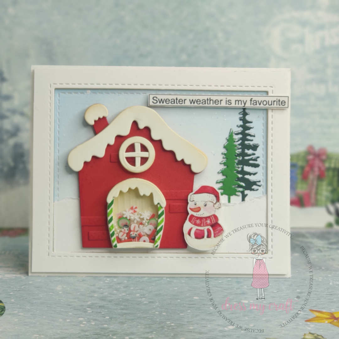 House With Snow Card