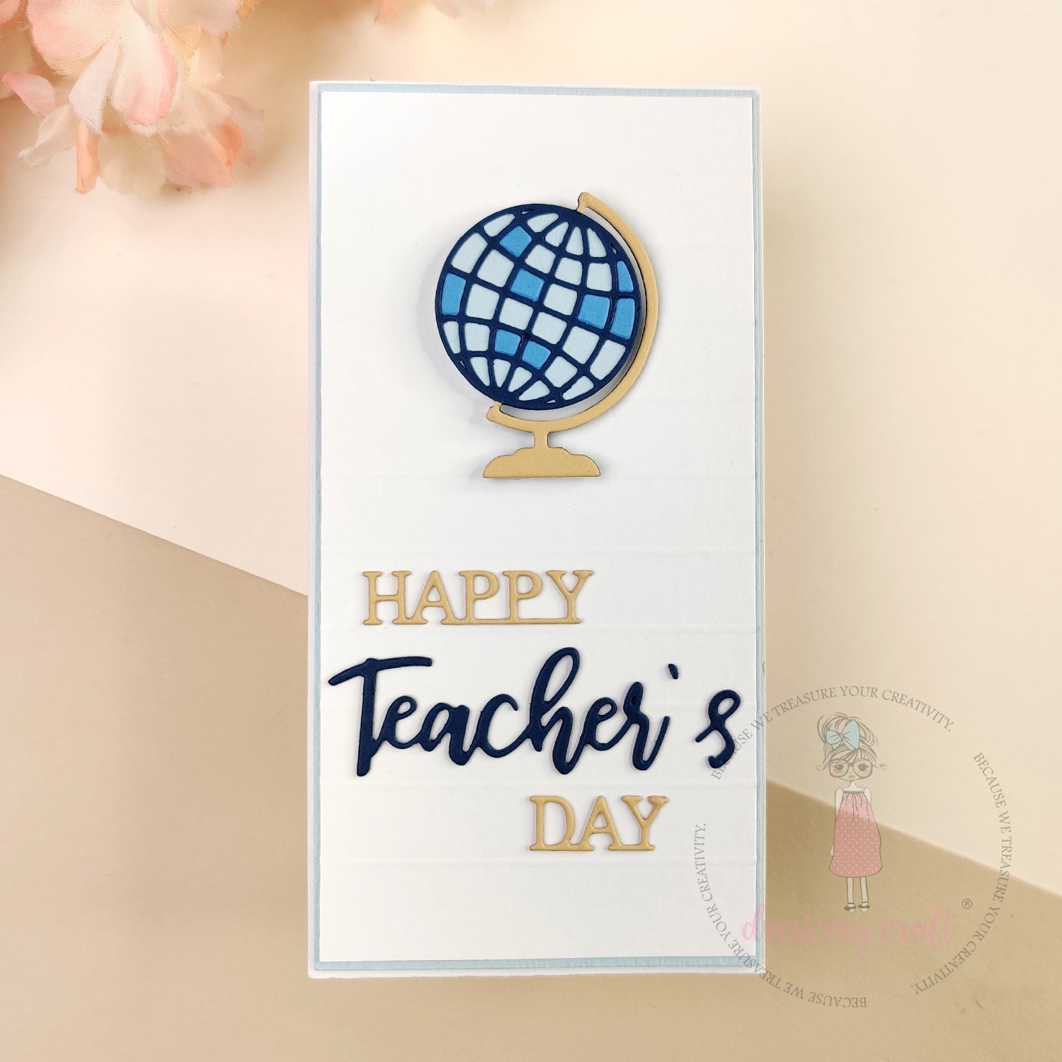 Teacher's Day Card With Globe Design