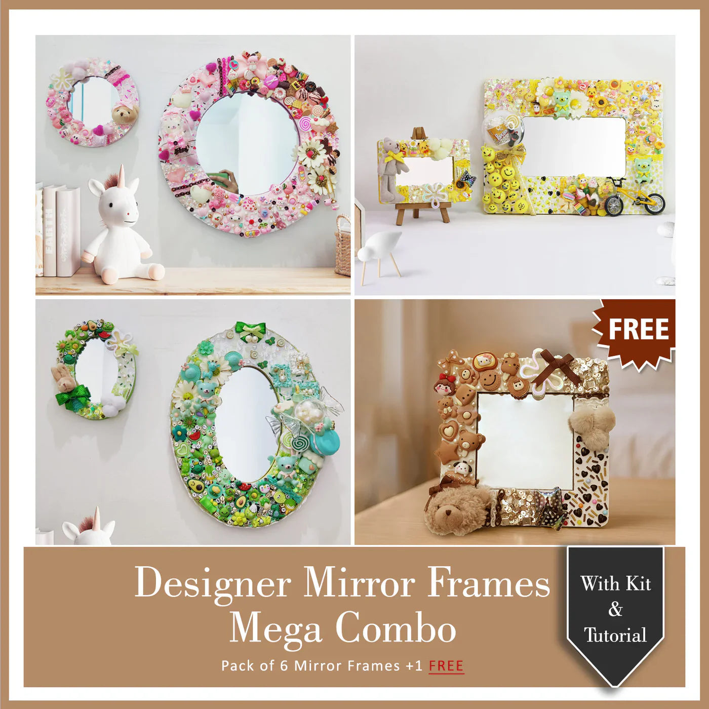 Designer Mirror Frames Class  Additional Supplies Material List
