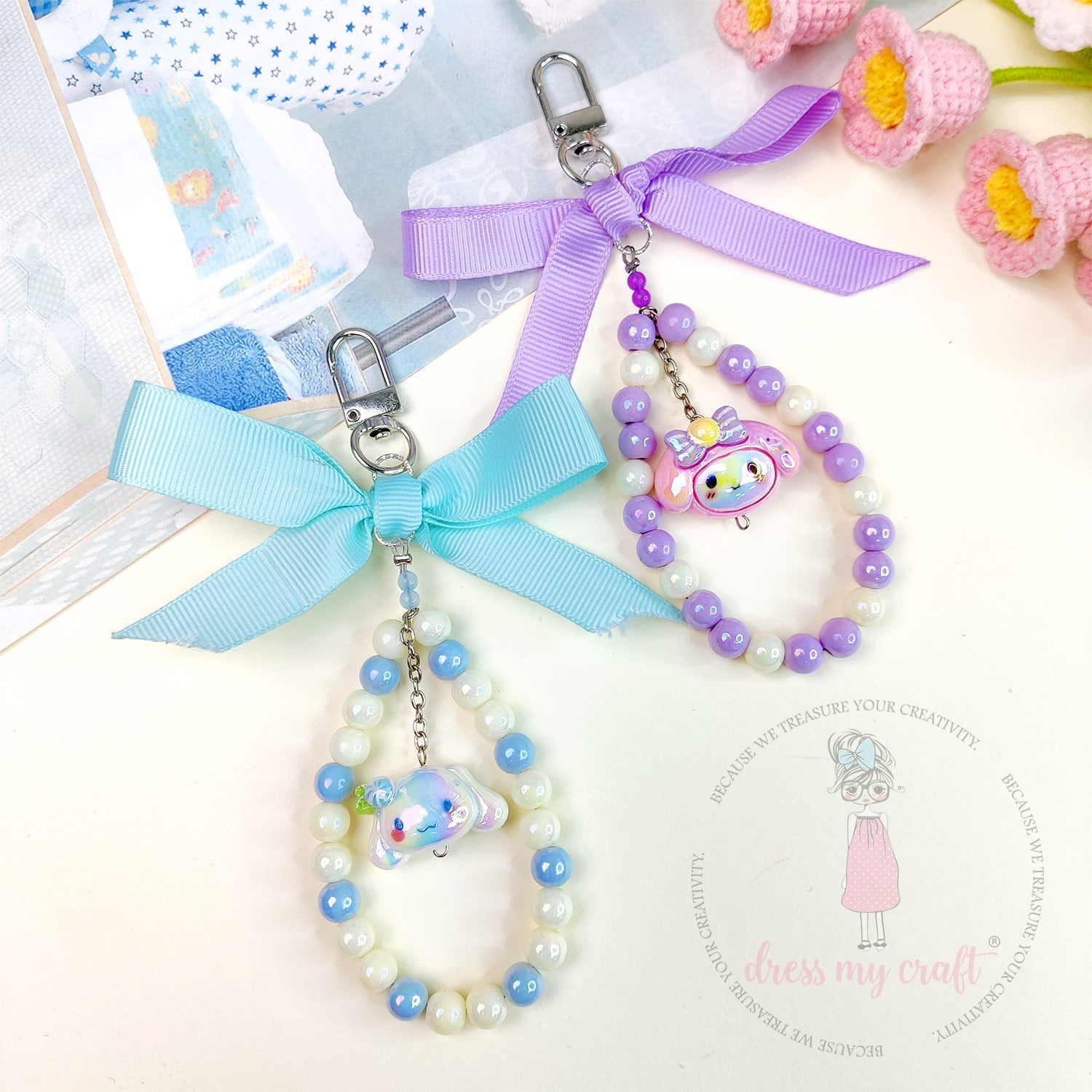 Ribbon Bow Charms