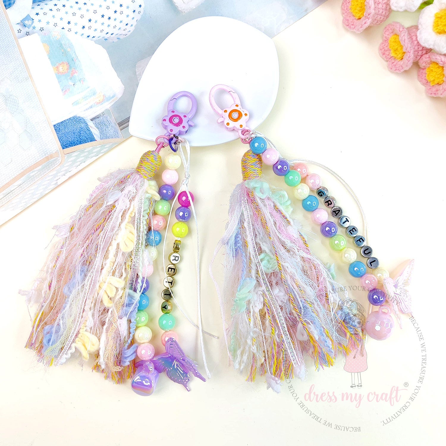 Unicorn Tassel Charms