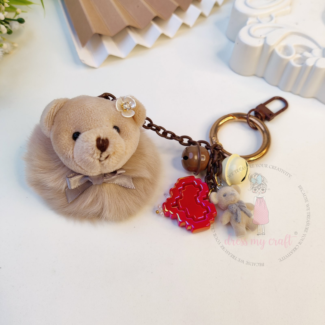 Teddy Love Charm Keychain