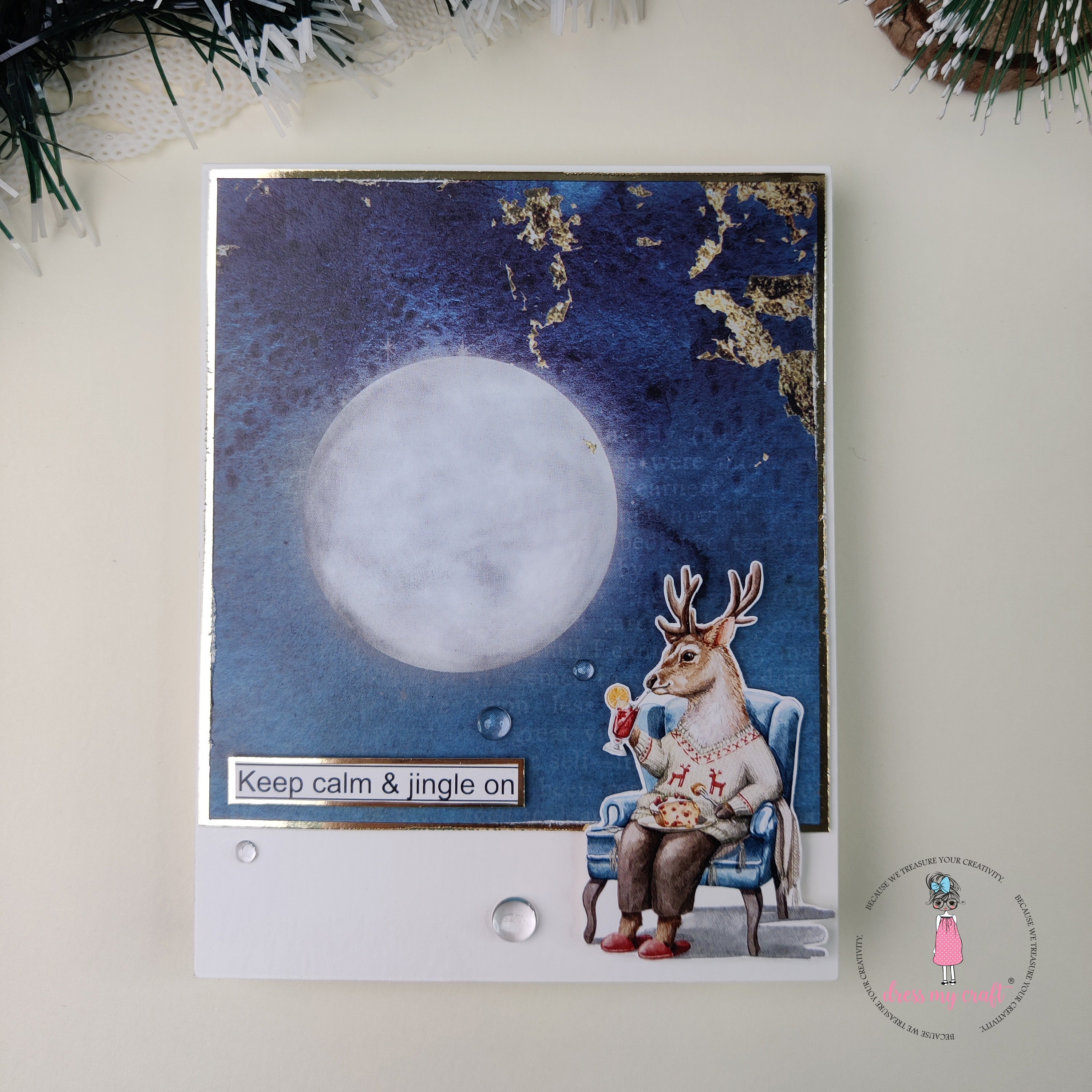 Keep Calm & Jingle On Holiday Card