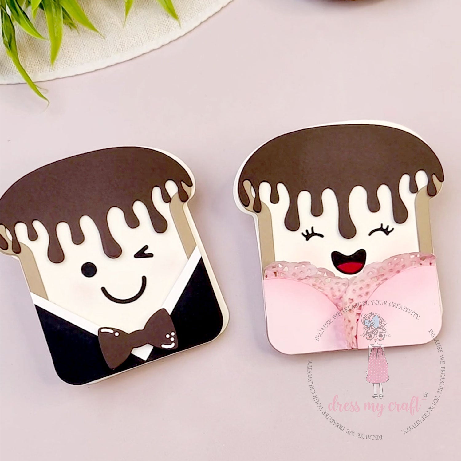 Toast Couple Card Set