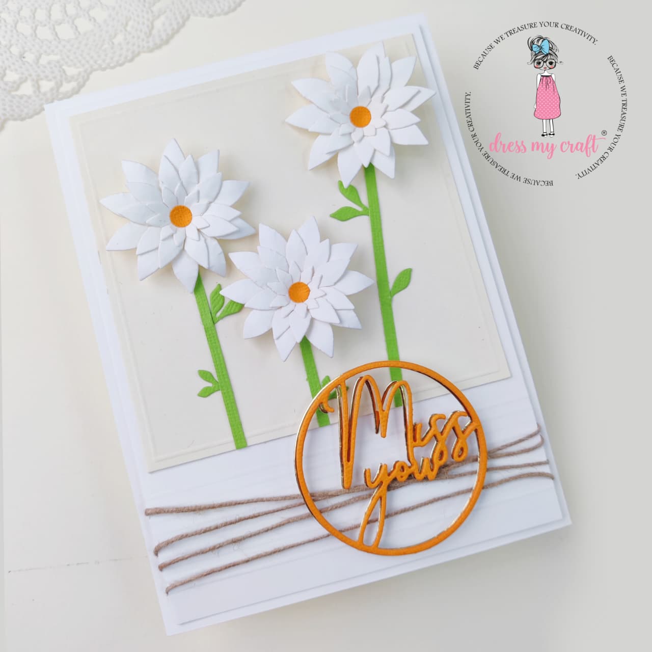 3D Daisy Flower Card Embellishment