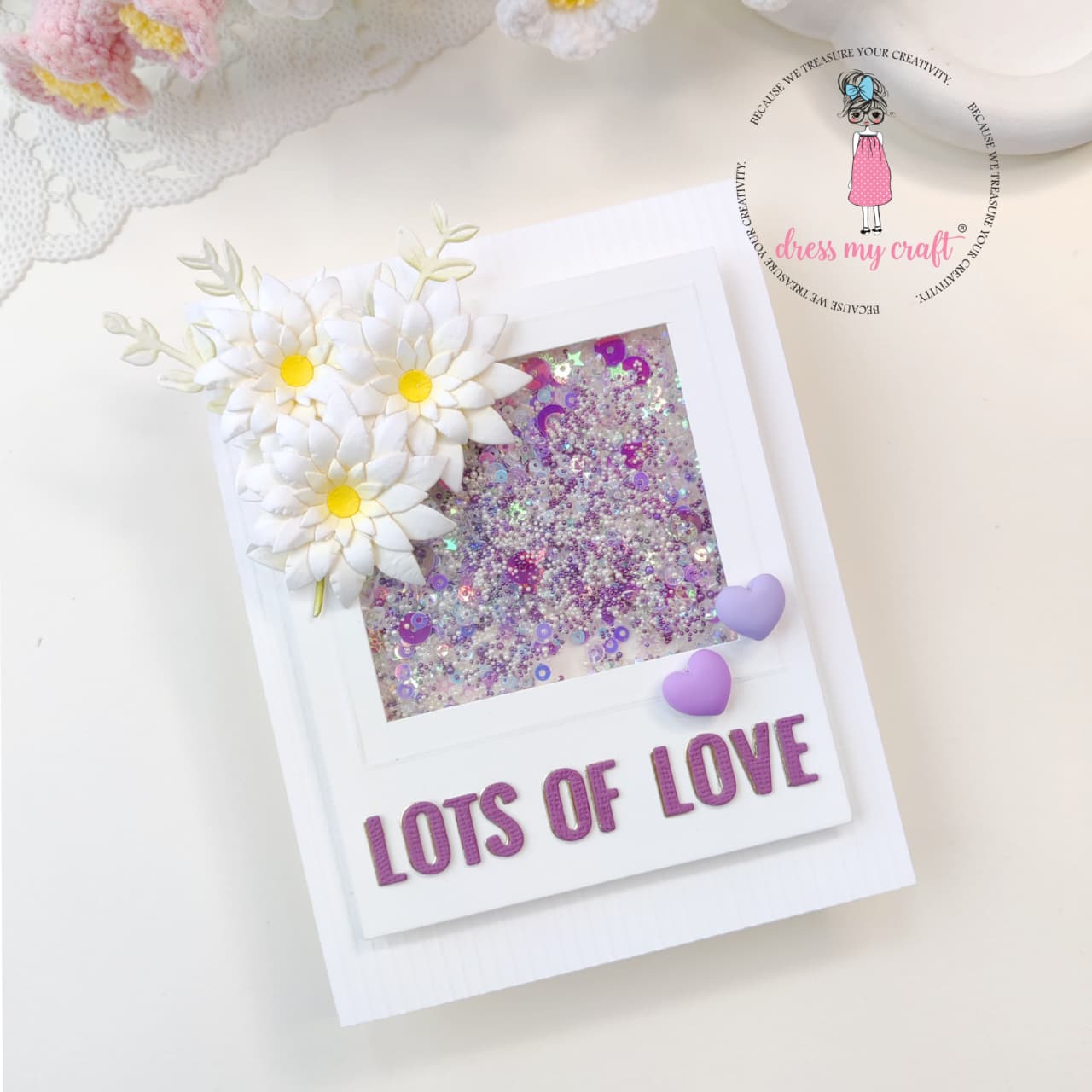 Lots of Love Shaker Card
