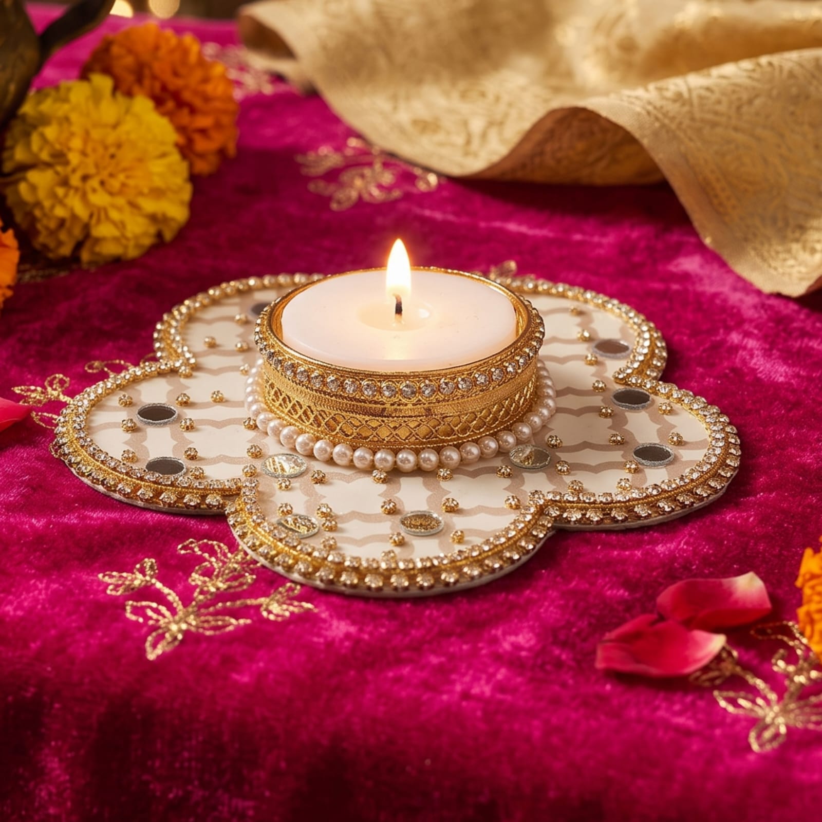 Flower Tealight Coaster