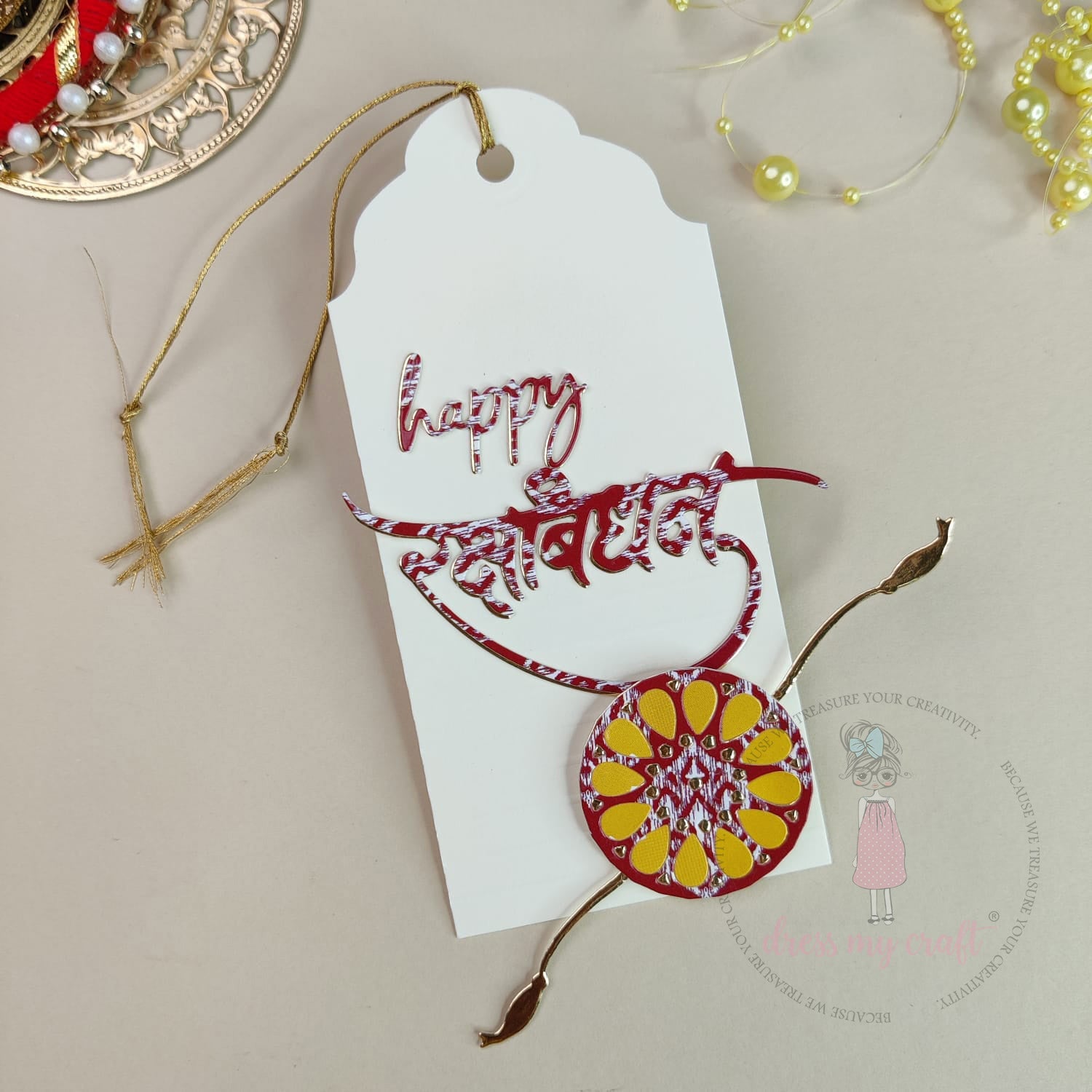 Raksha Bandhan Tag with Rakhi