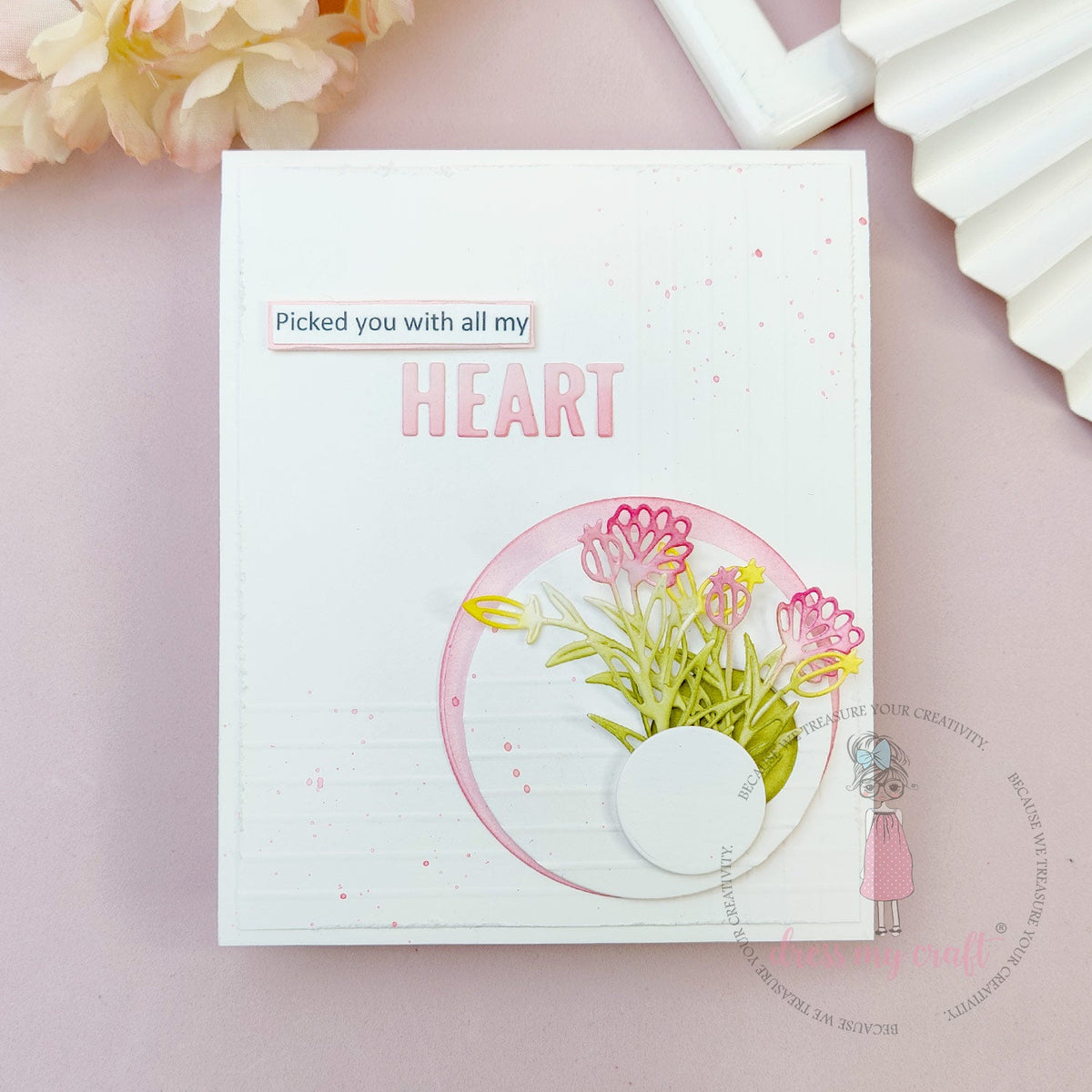 Pink Floral Card – CRAFTERS CORNER