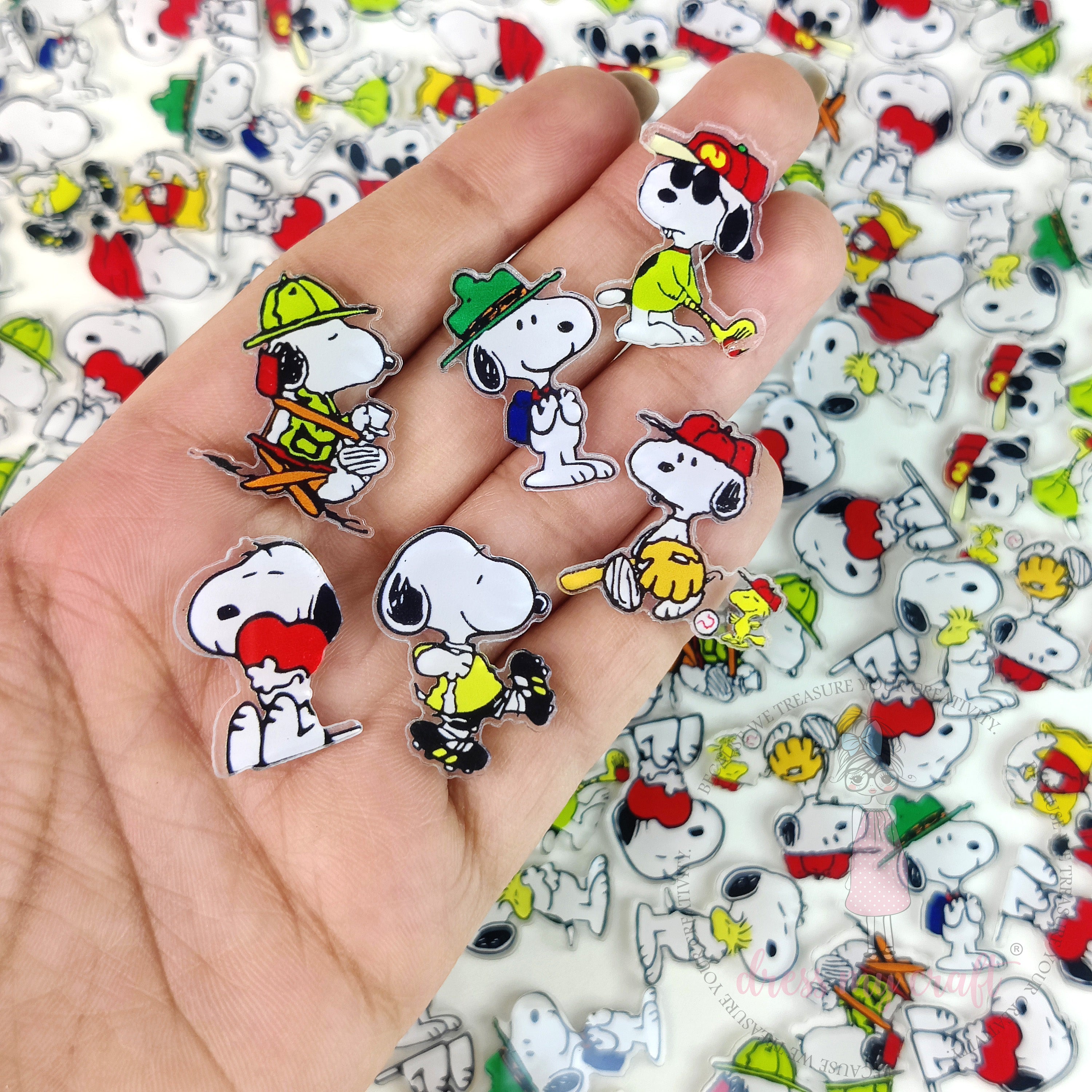 Cute Dog Mix - Mini Acrylic Charms