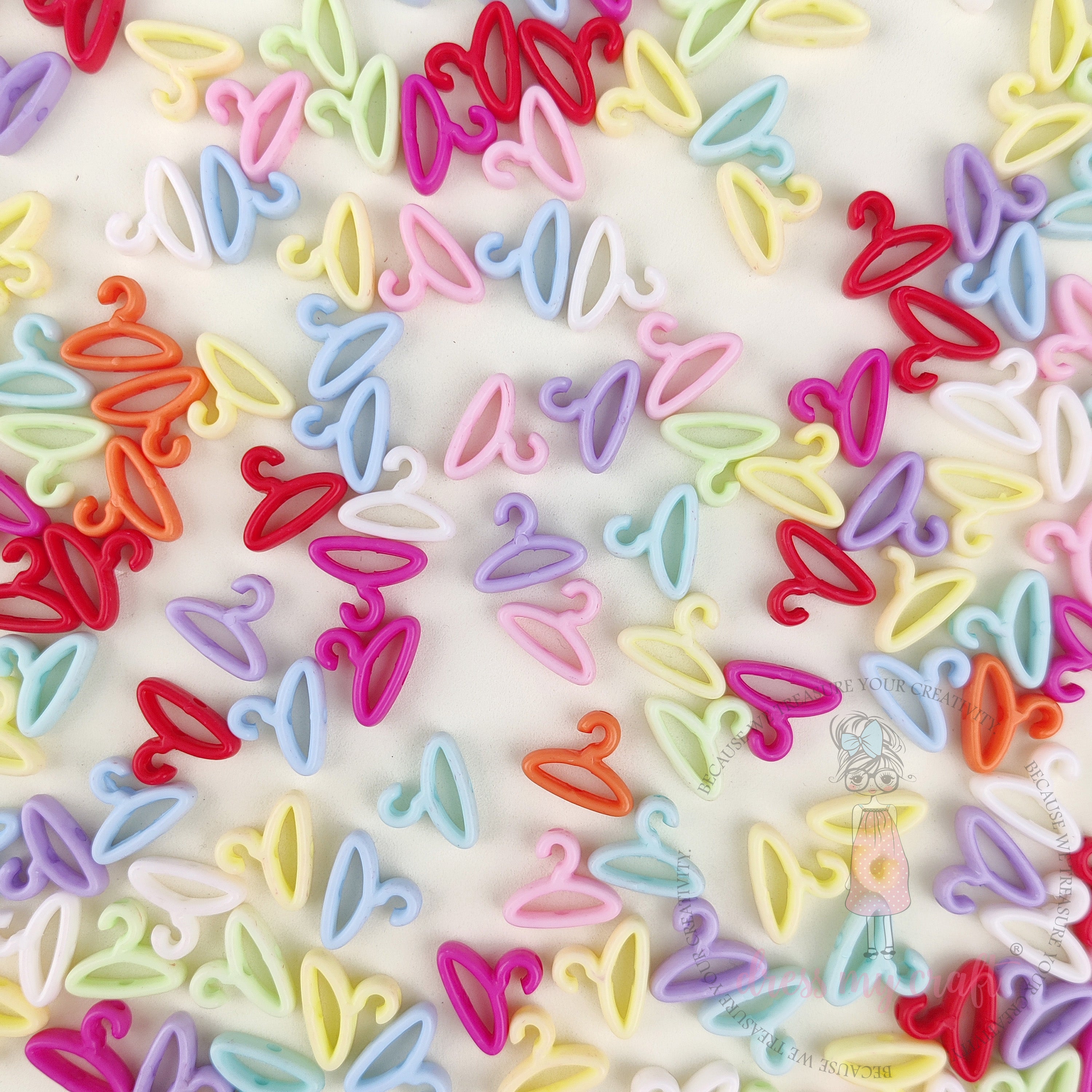 Multicolor Mini Hanger Beads - 30 Pcs