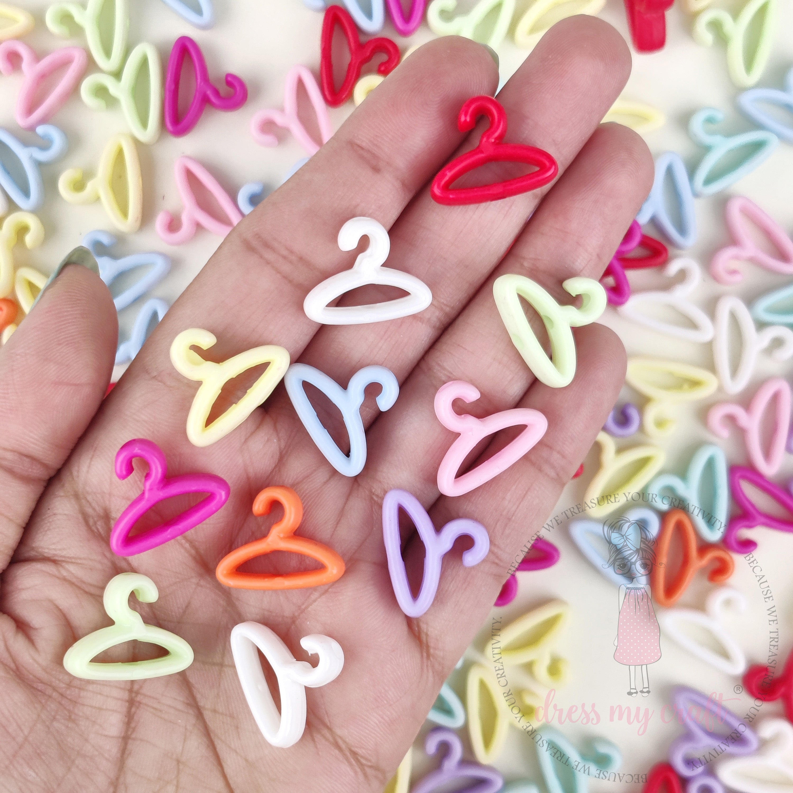Multicolor Mini Hanger Beads - 30 Pcs