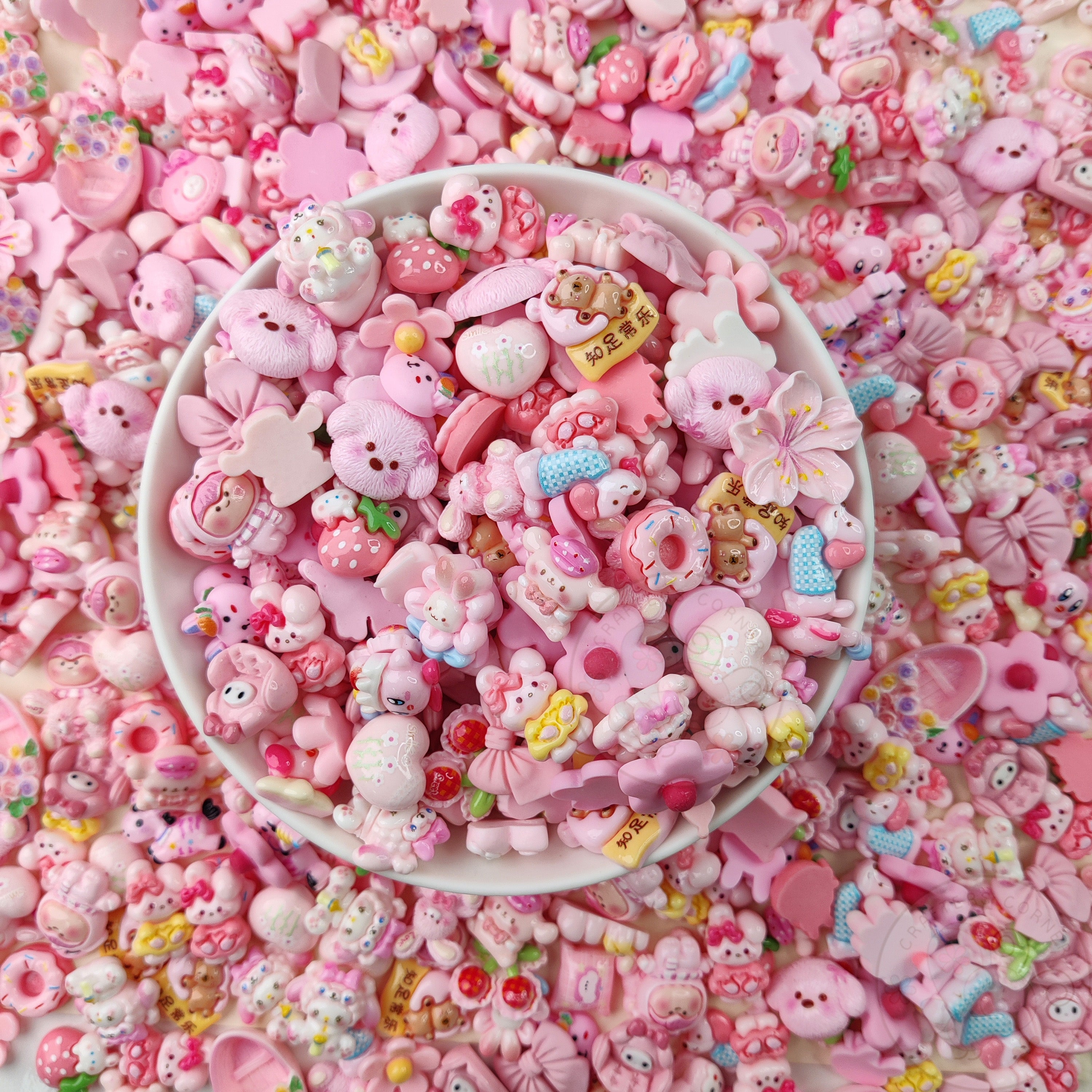 Pink Family - Mix Flatback Cabochons Pack (20g) - Vol 2
