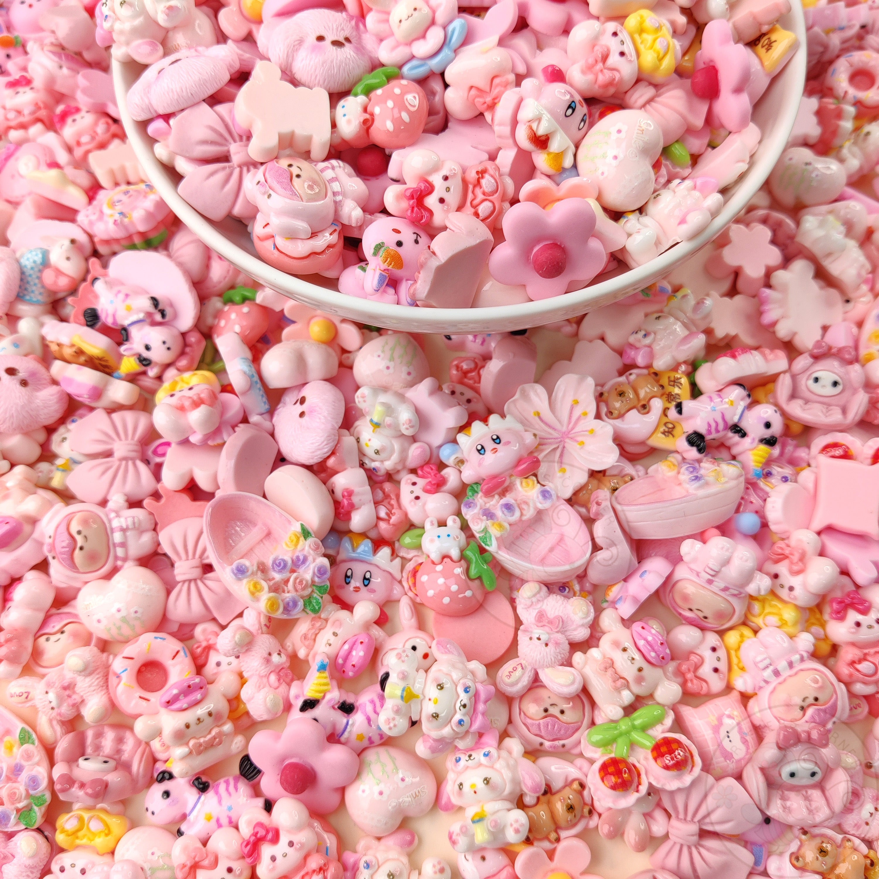 Pink Family - Mix Flatback Cabochons Pack (20g) - Vol 2