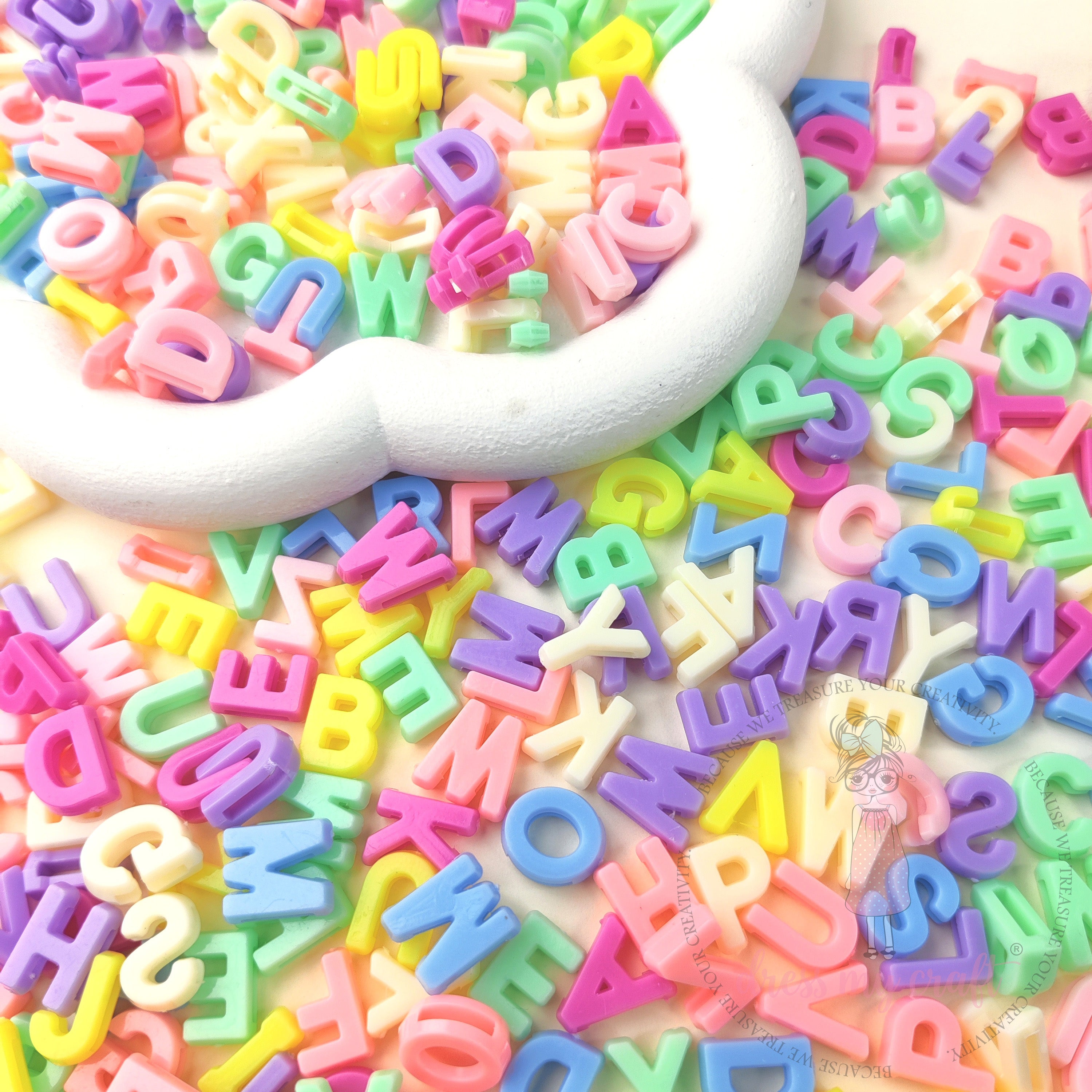 Rainbow Pop Alphabet Beads