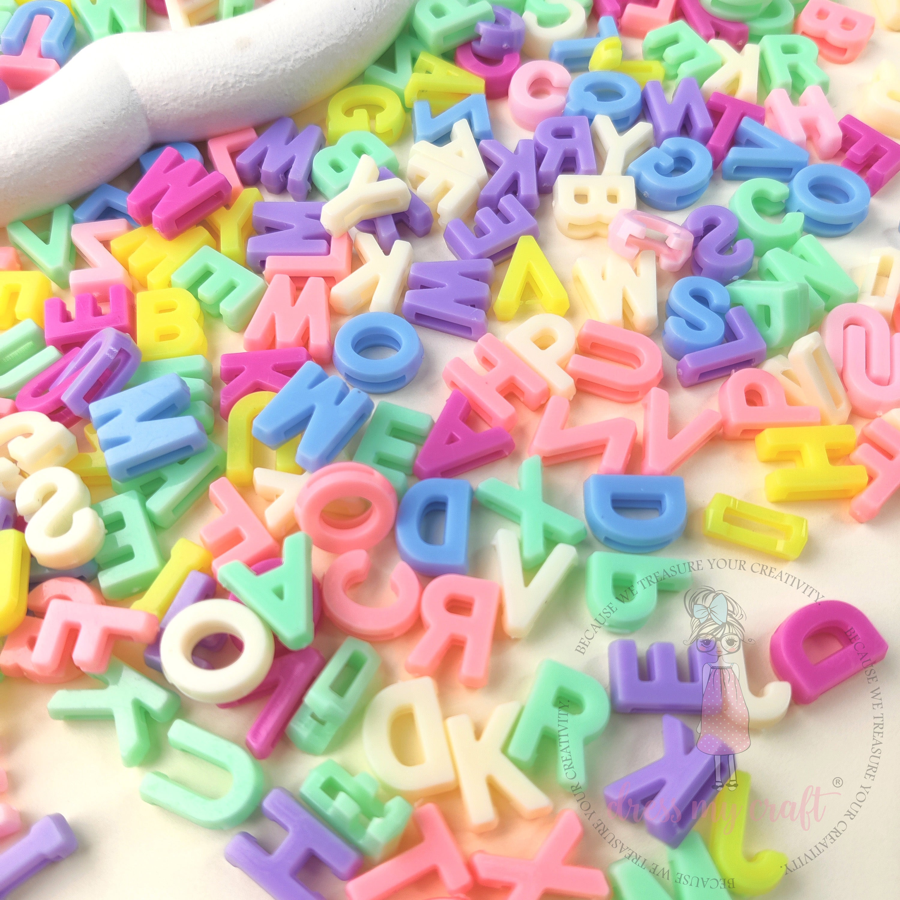 Rainbow Pop Alphabet Beads