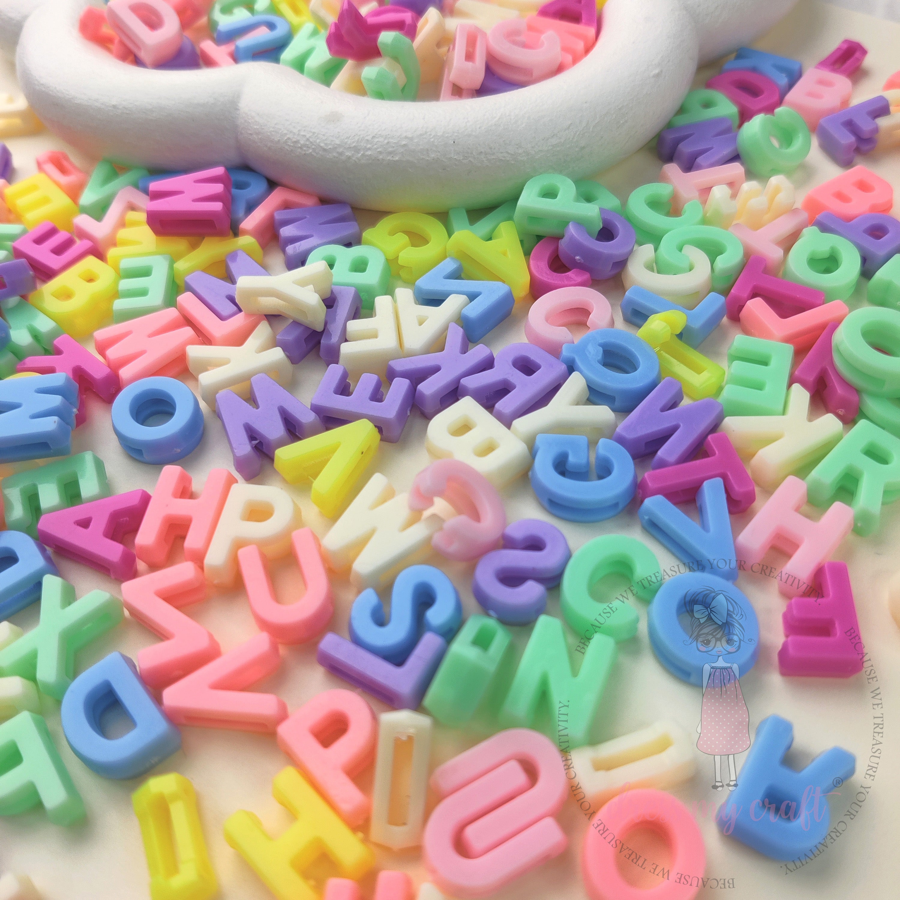 Rainbow Pop Alphabet Beads
