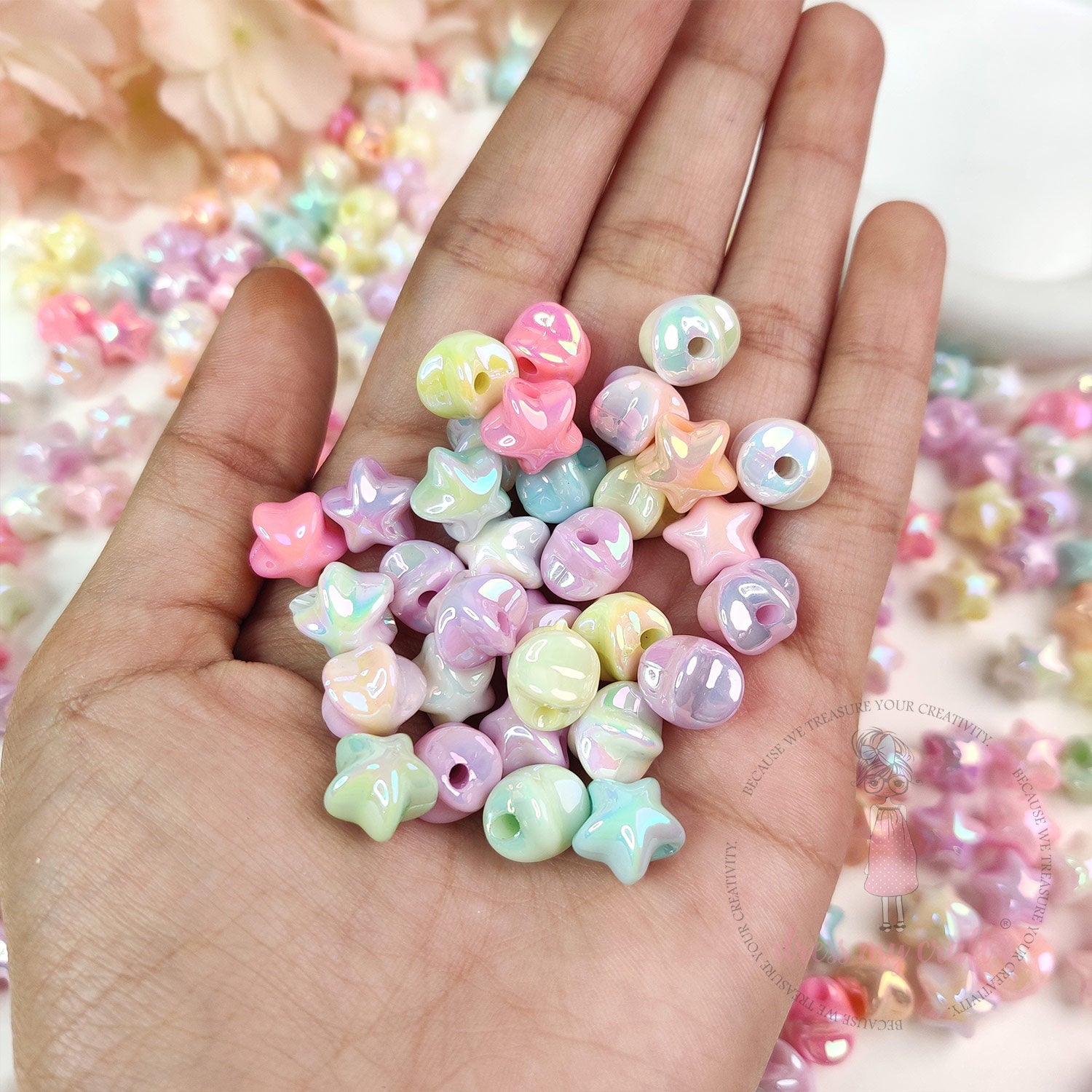 Holographic Dream Star Beads