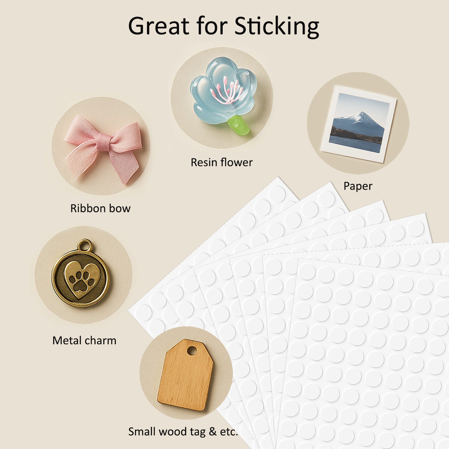 Double-Sided Sticky Dots- 1 cm