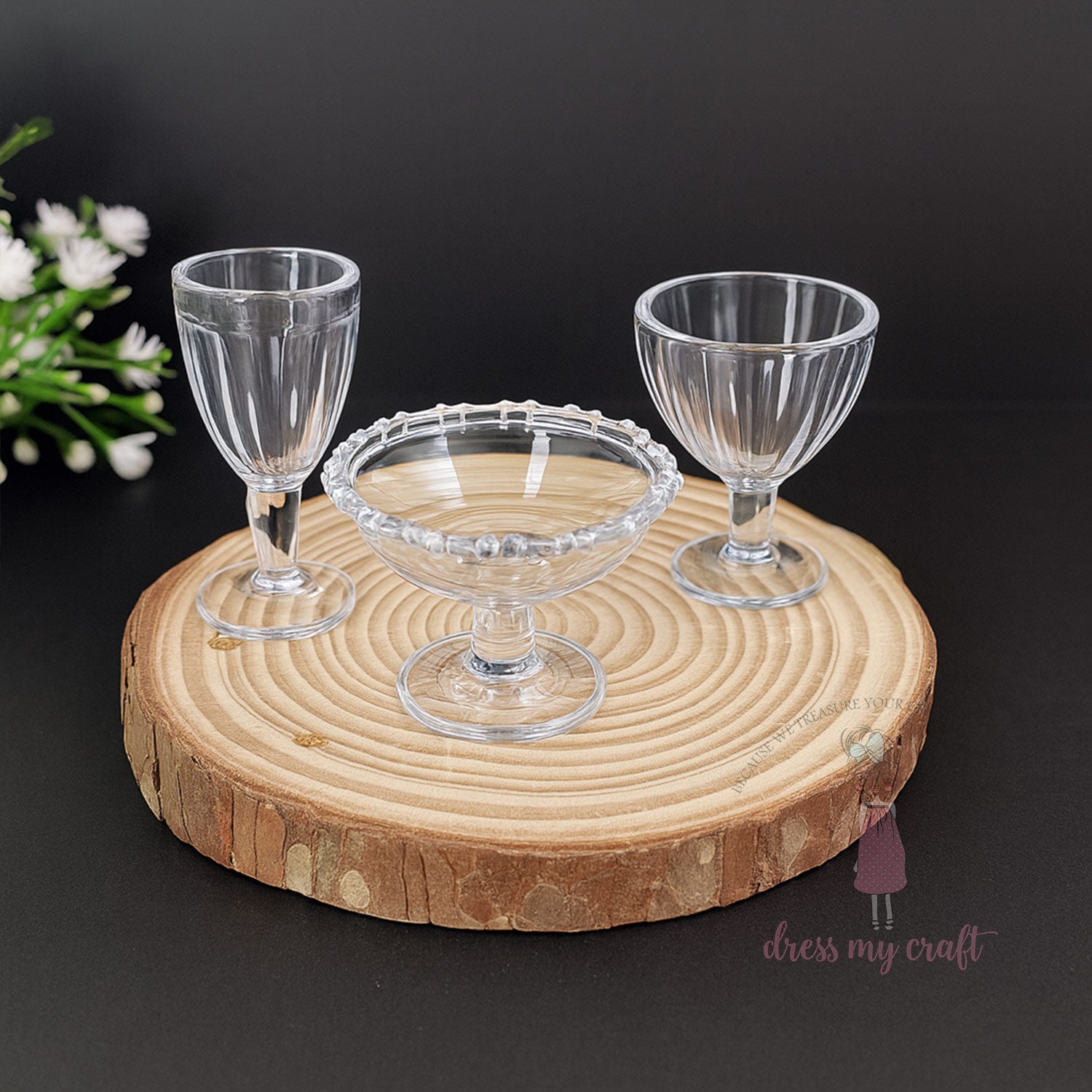 Mini Mocktail Glass & Snack Set
