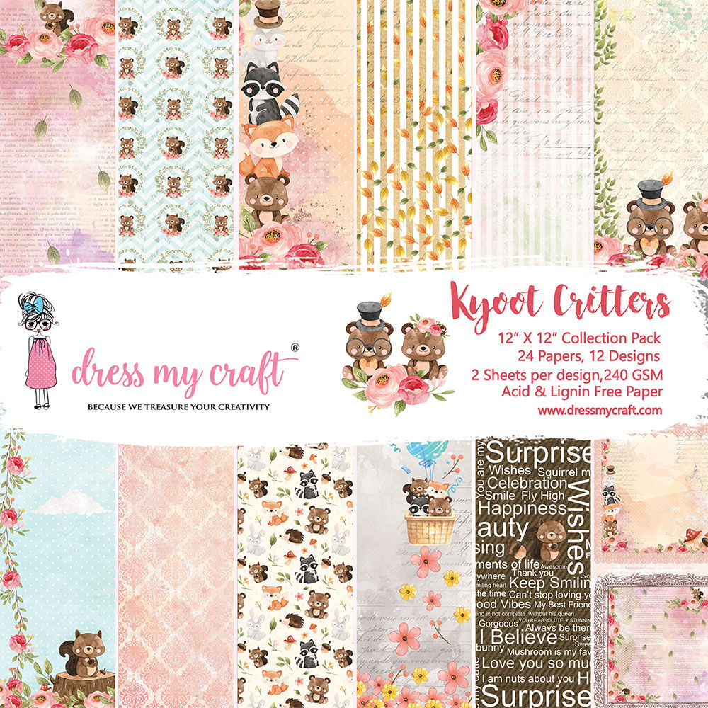 Kyoot Critters - 12" x 12" Paper Pad