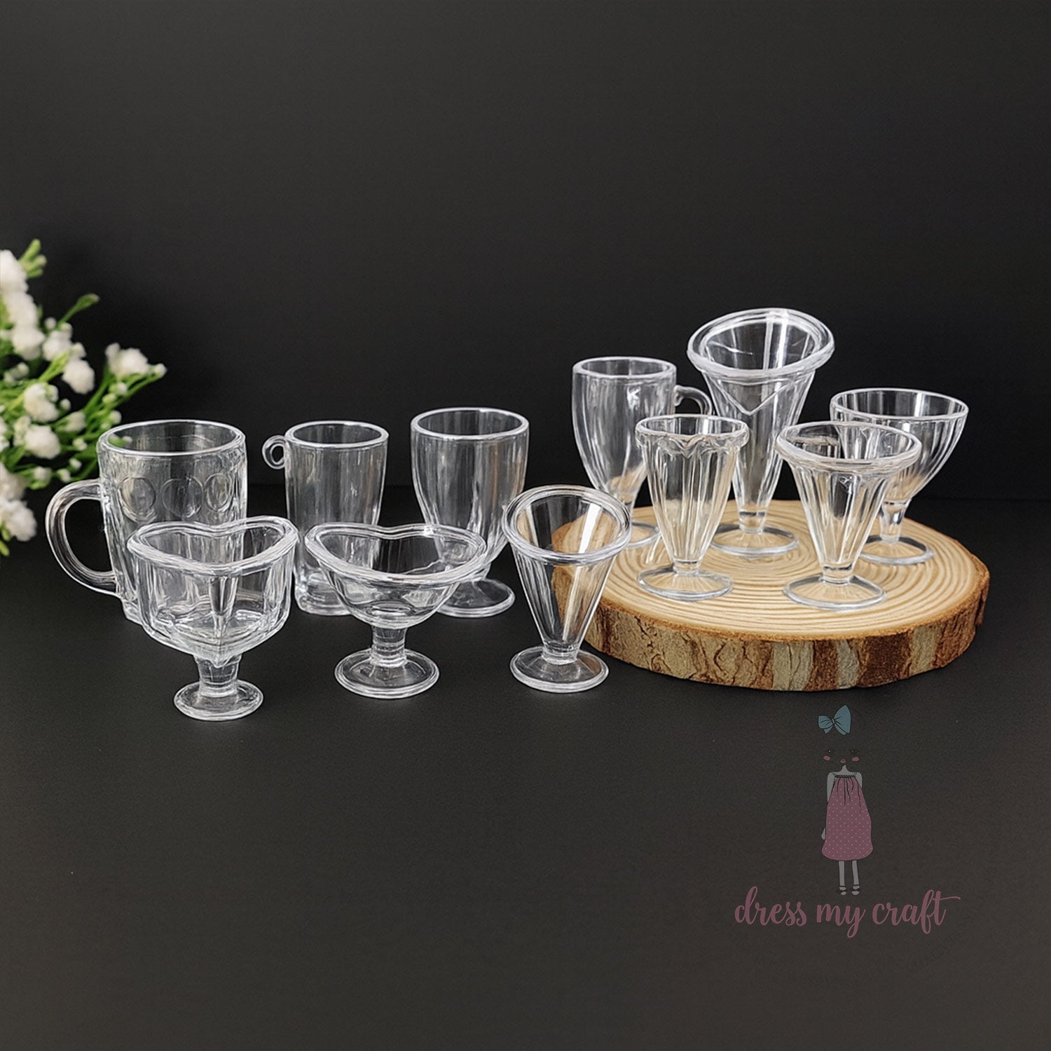 Mini Mocktail Glass & Snack Set