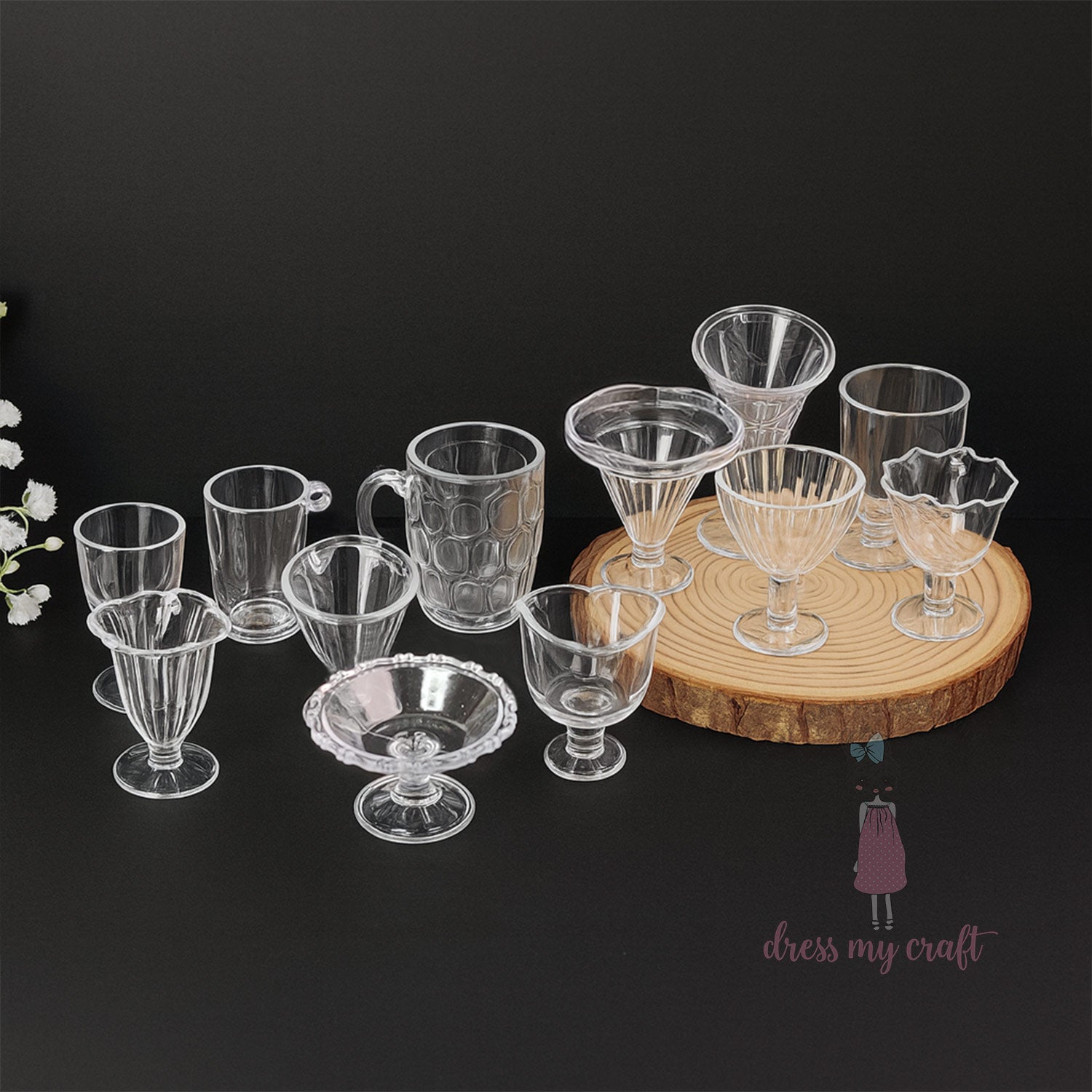 Mini Mocktail Glass & Snack Set