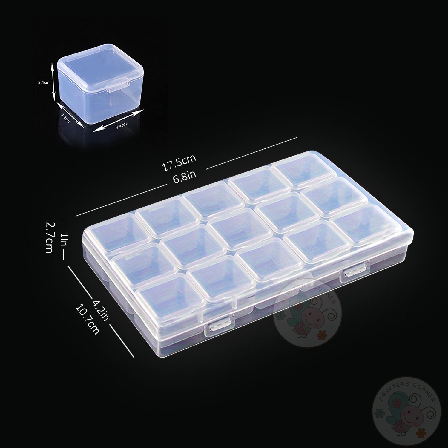 9 In 1,15 In 1 & 30 In 1 Clear Storage Box Combo