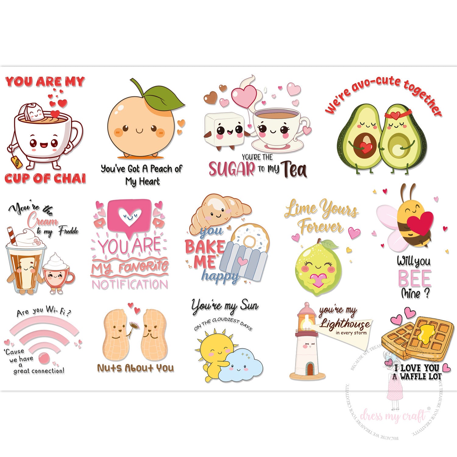 Stick N Peel Stickers- Say It Cute