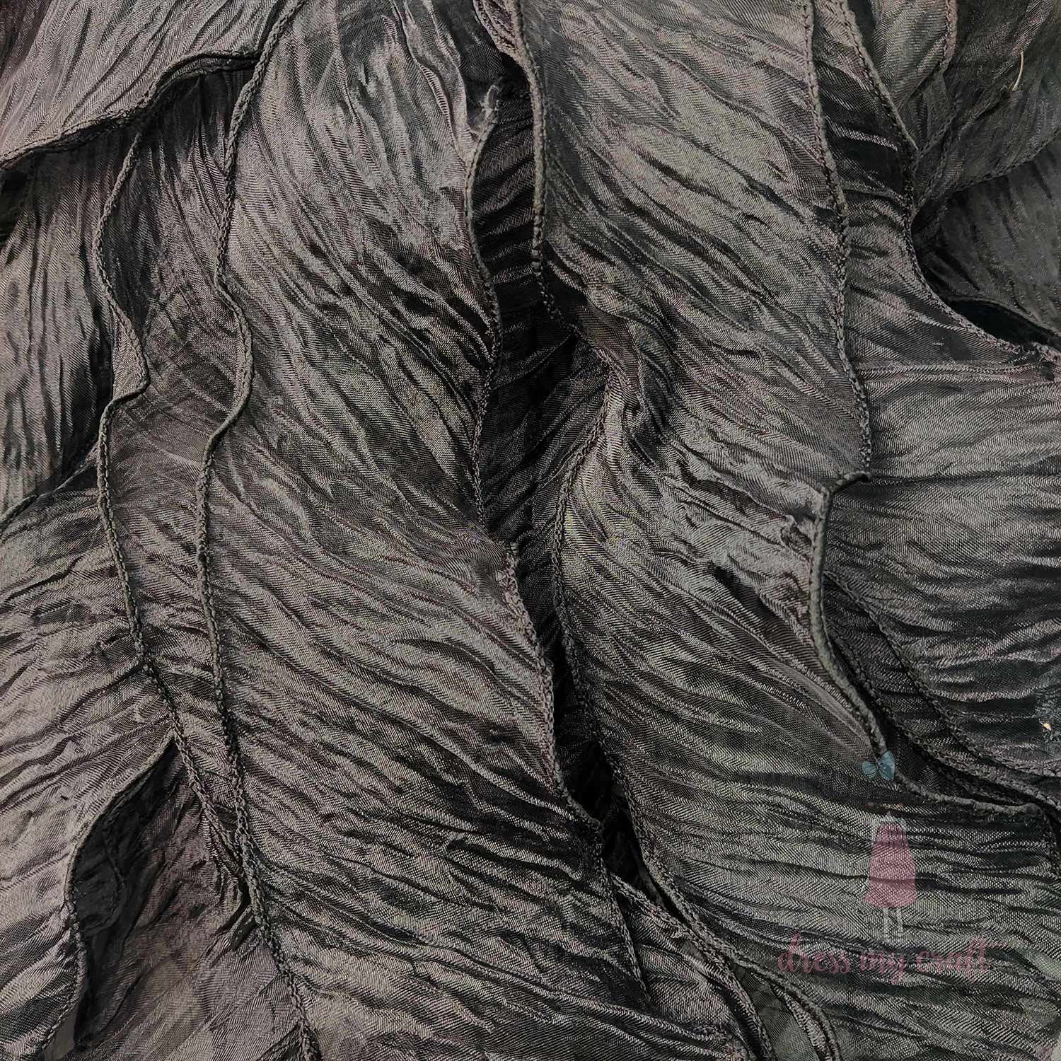 Crushed Tissue Ribbon - Black