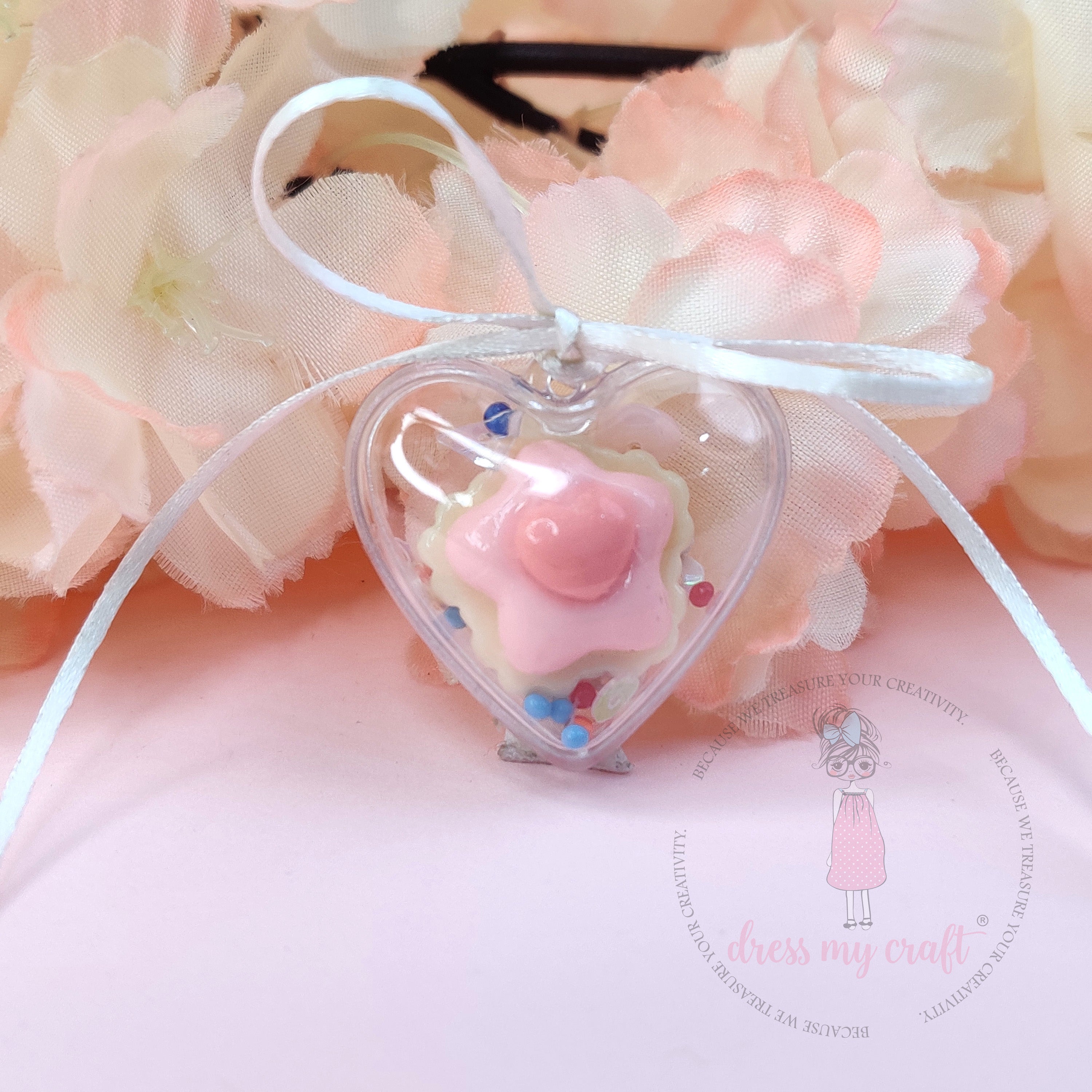 Small Heart Plastic Ball - 3cm