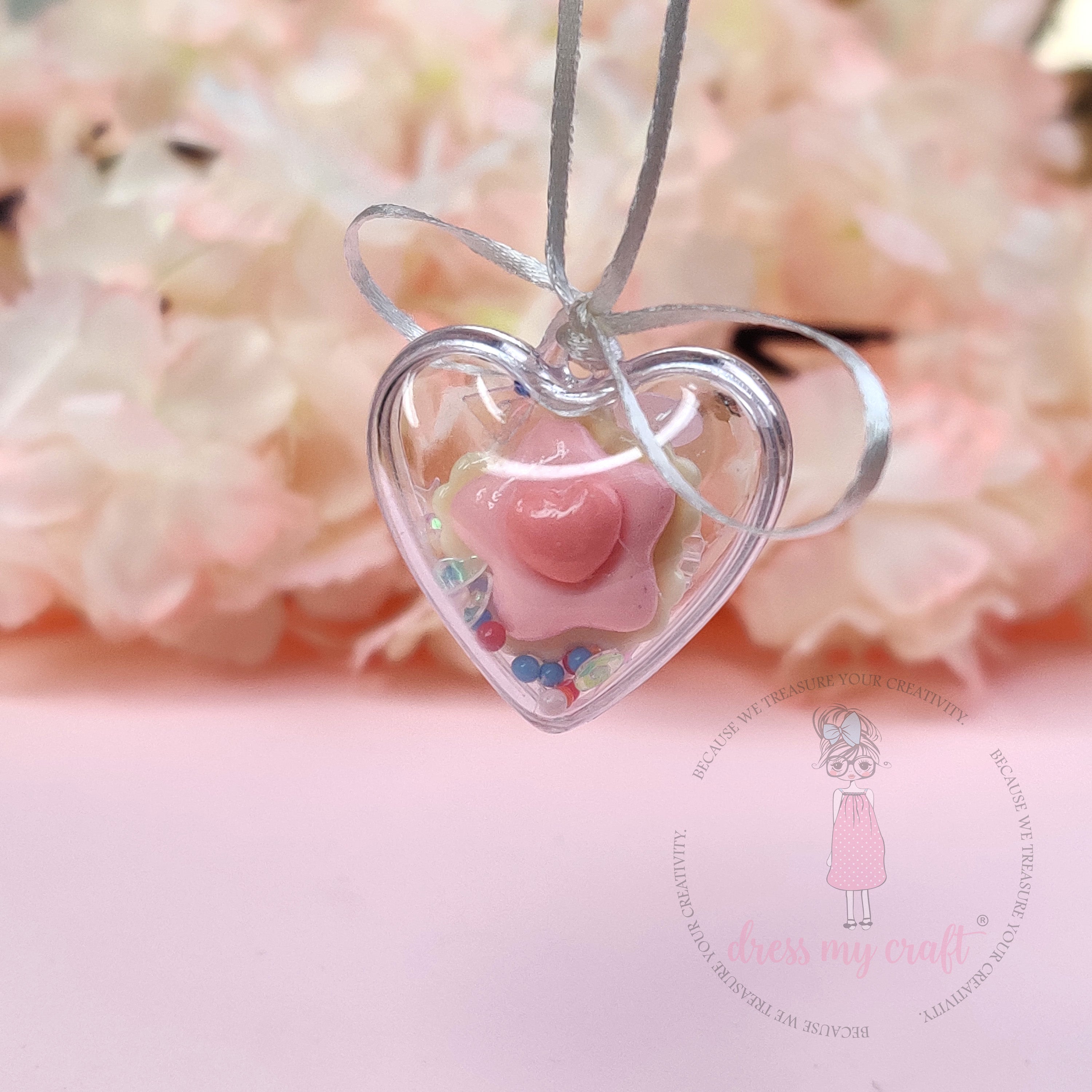 Small Heart Plastic Ball - 3cm