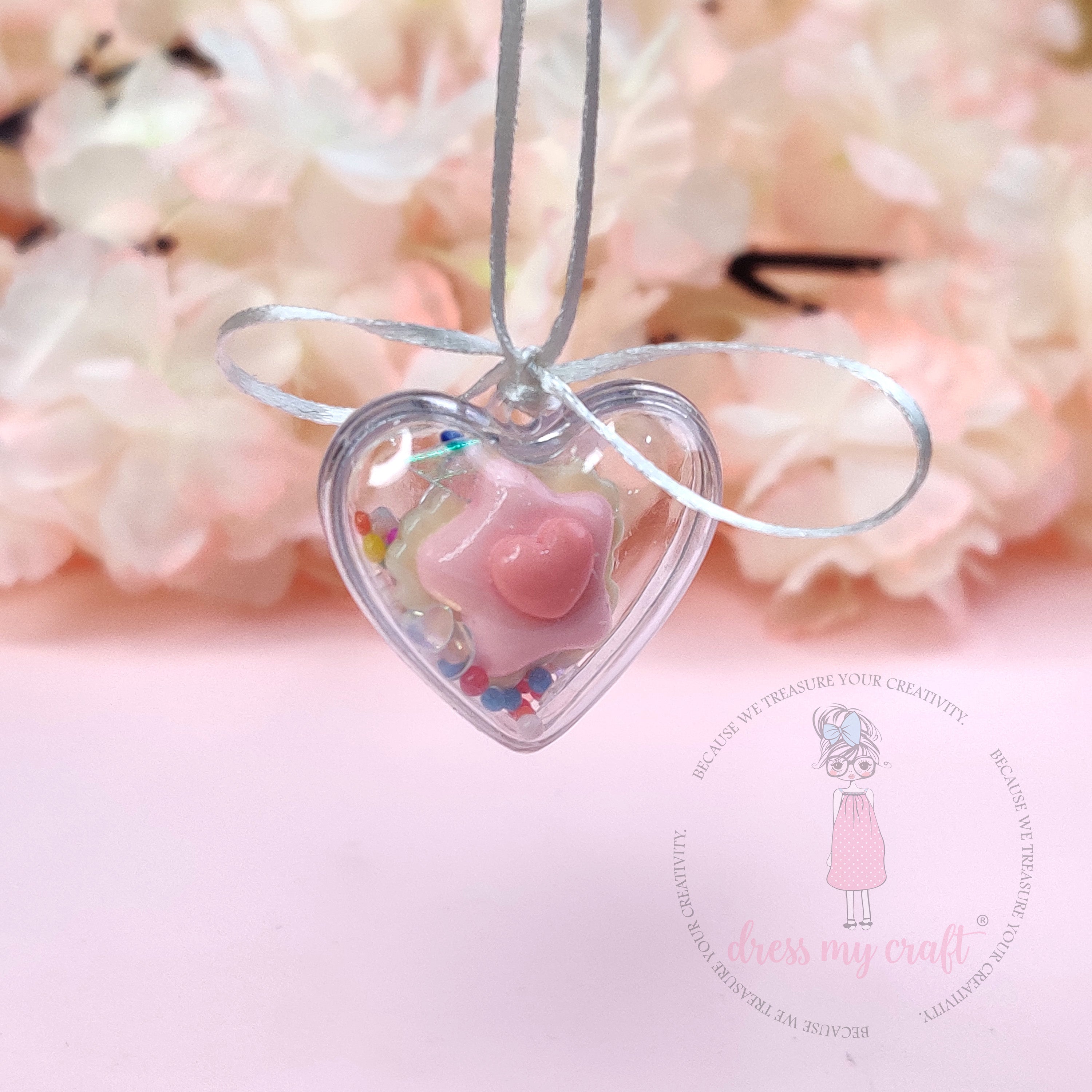 Small Heart Plastic Ball - 3cm