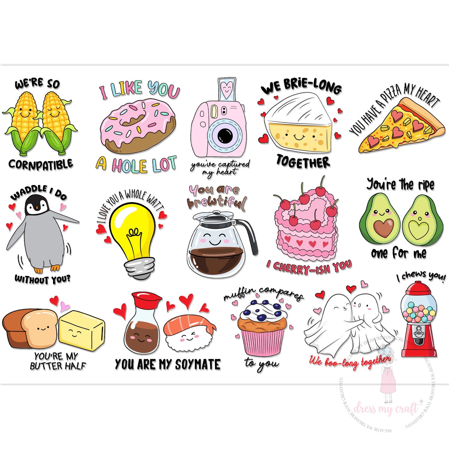 Stick N Peel Stickers- Love Talk
