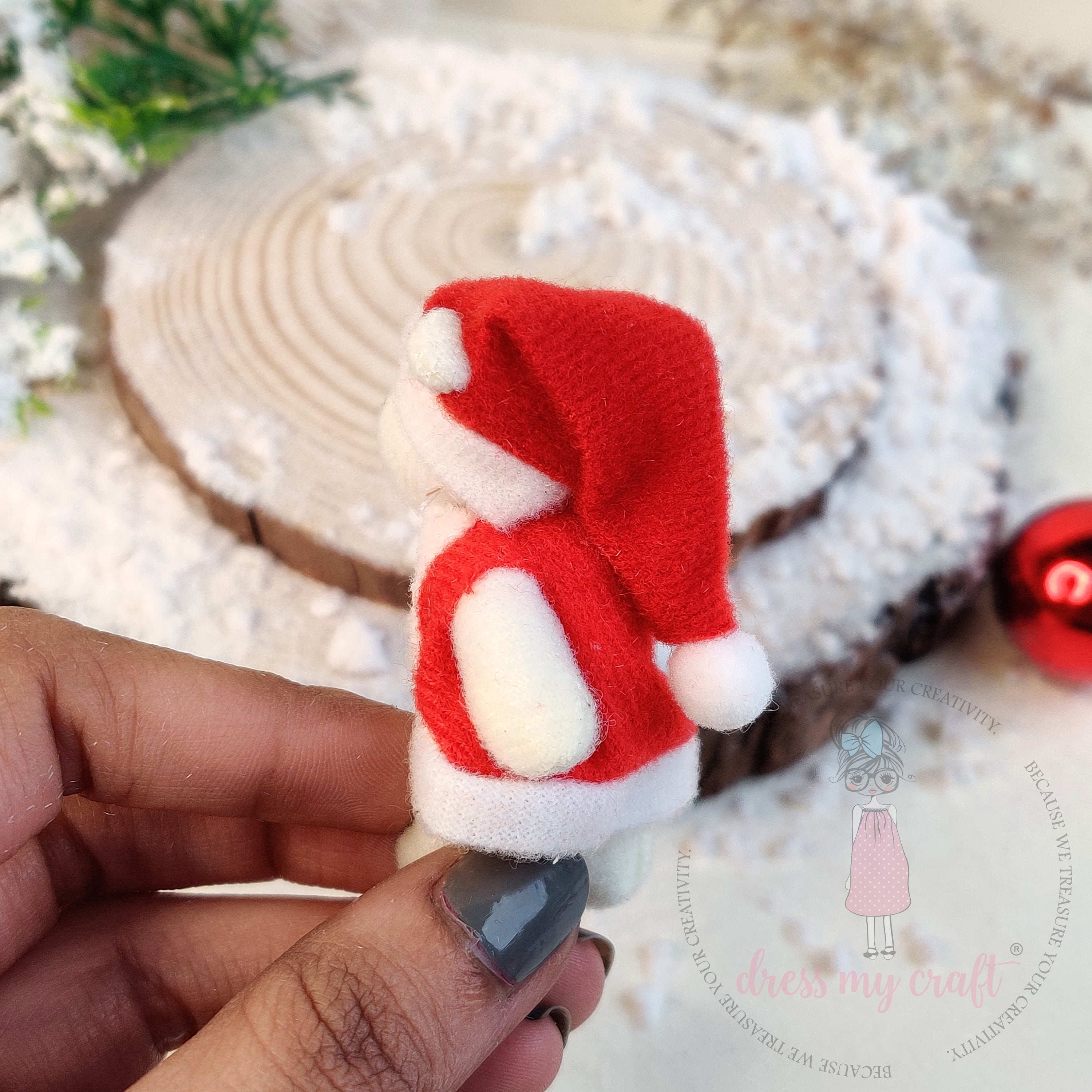 Miniature Santa Coat Teddy Bear