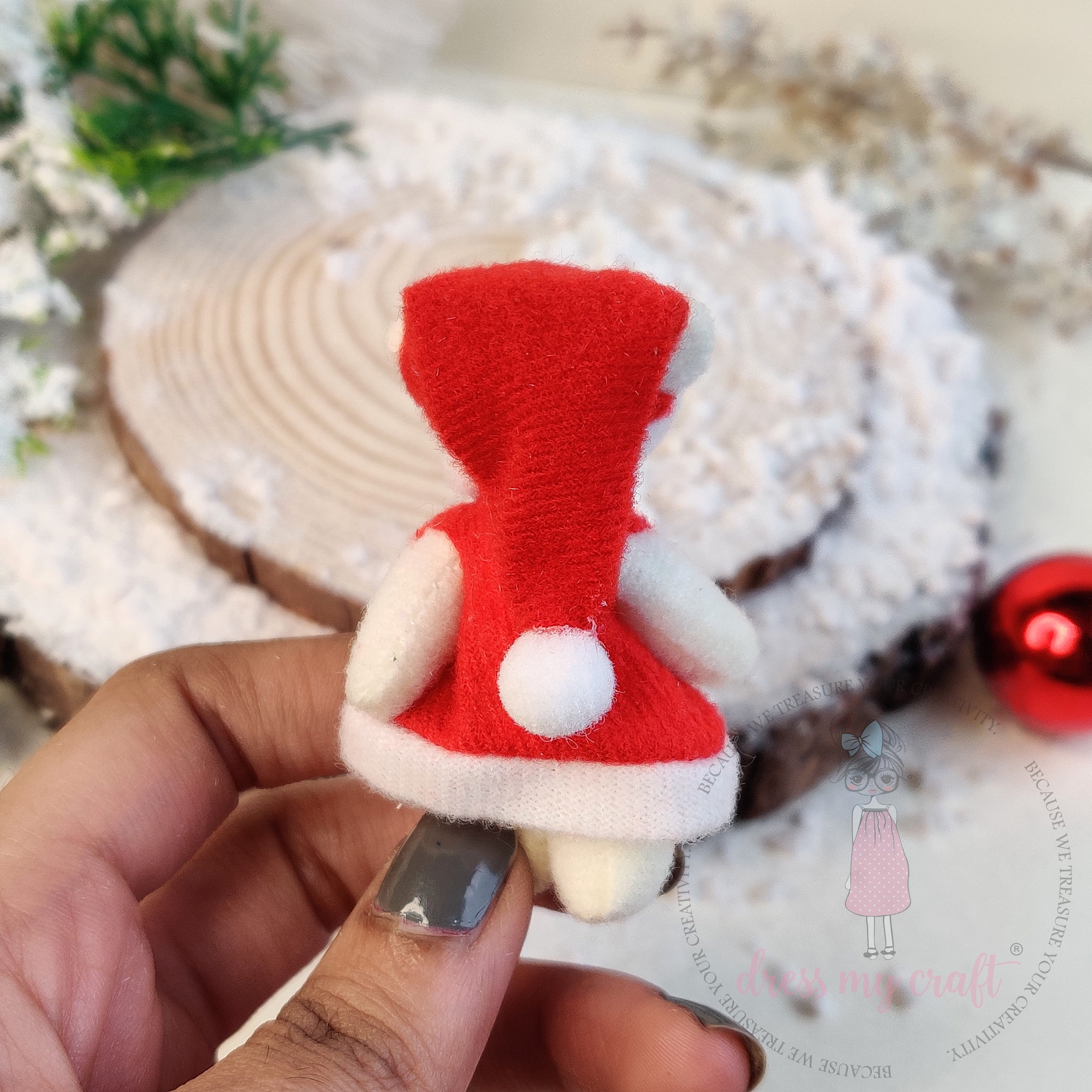 Miniature Santa Coat Teddy Bear