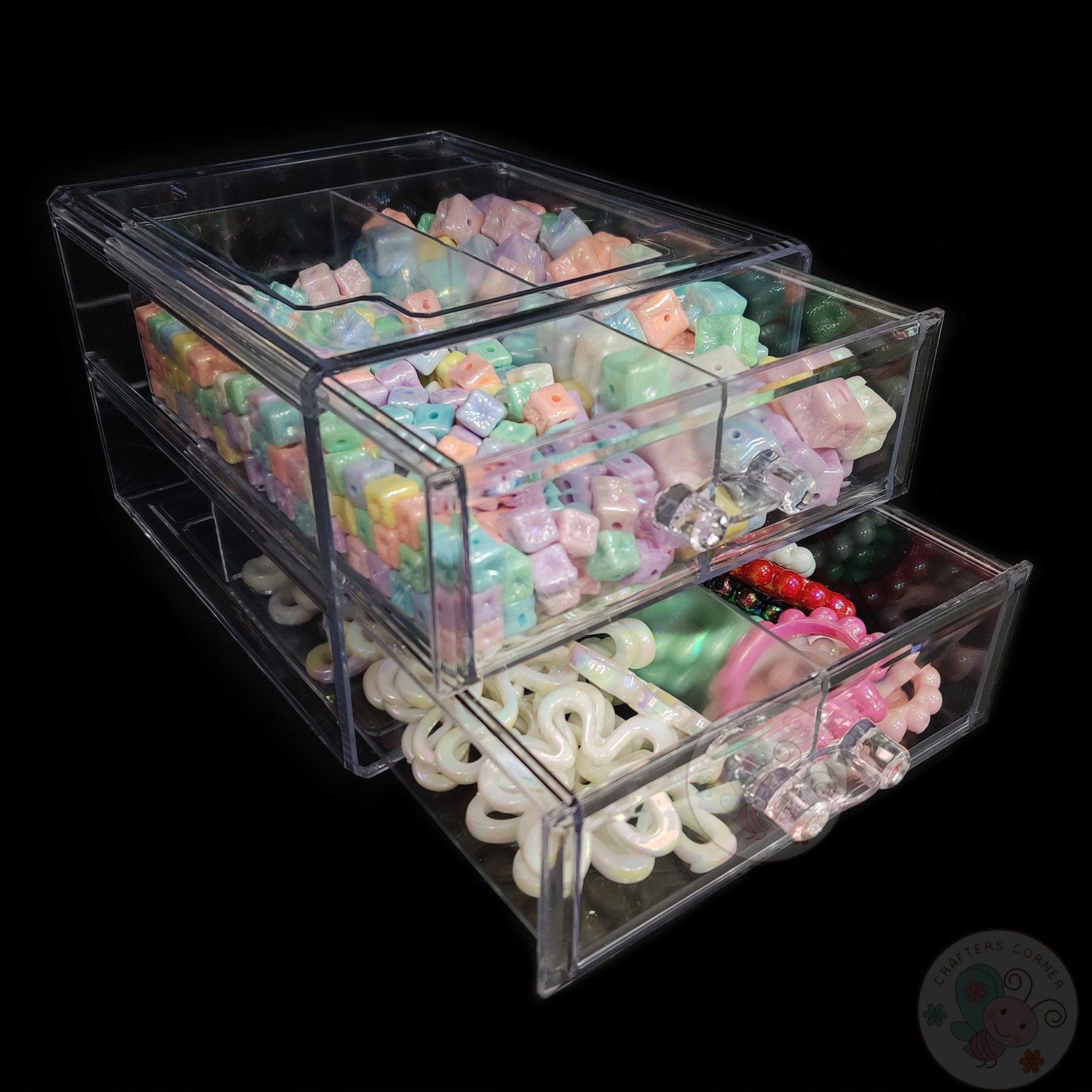 Transparent Acrylic Storage Drawer Box – 4 Slot