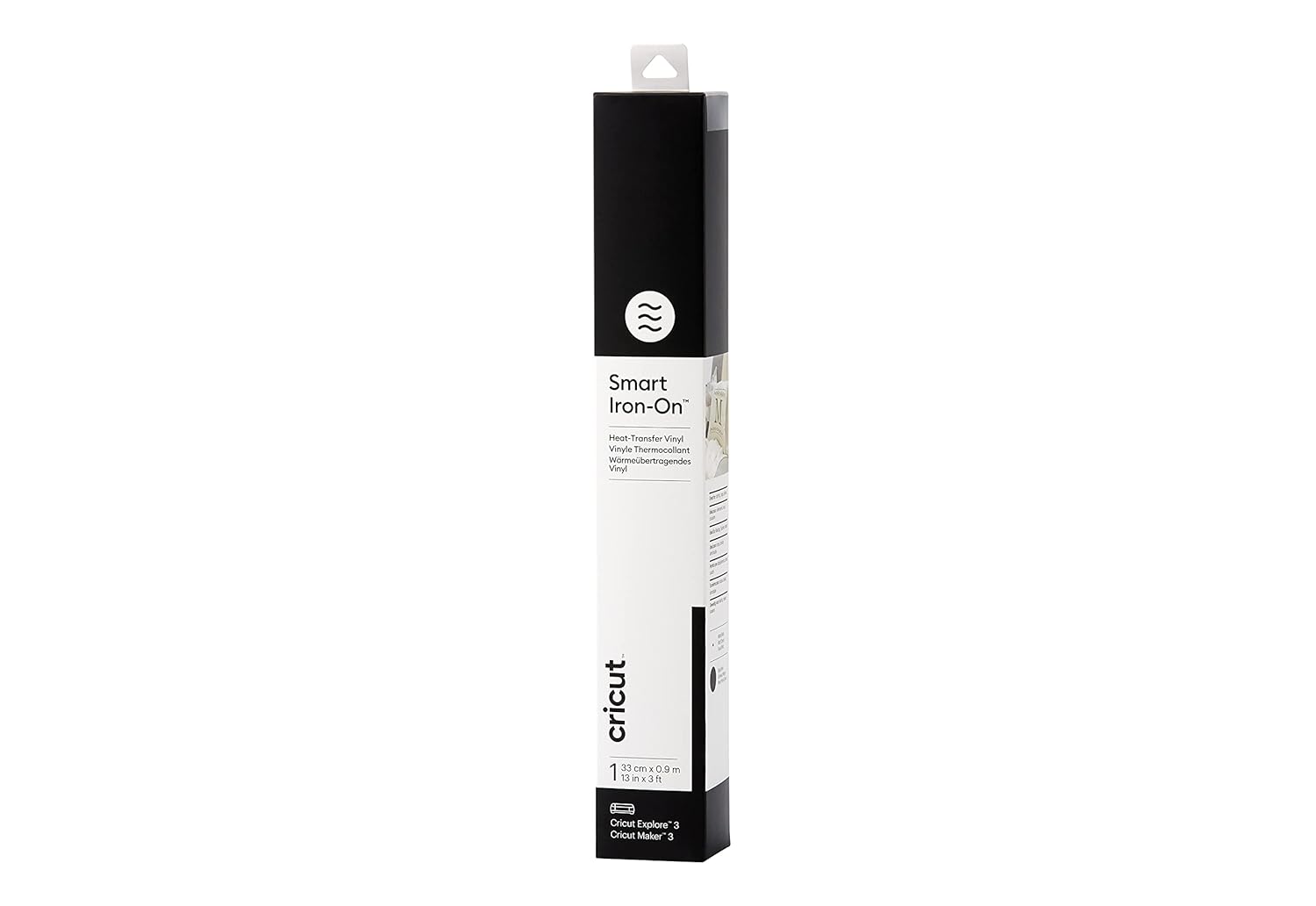 Cricut Smart Iron-On Heat-Transfer Vinyl 1 Sheet 33cm x 0.9m Black, (3ft)