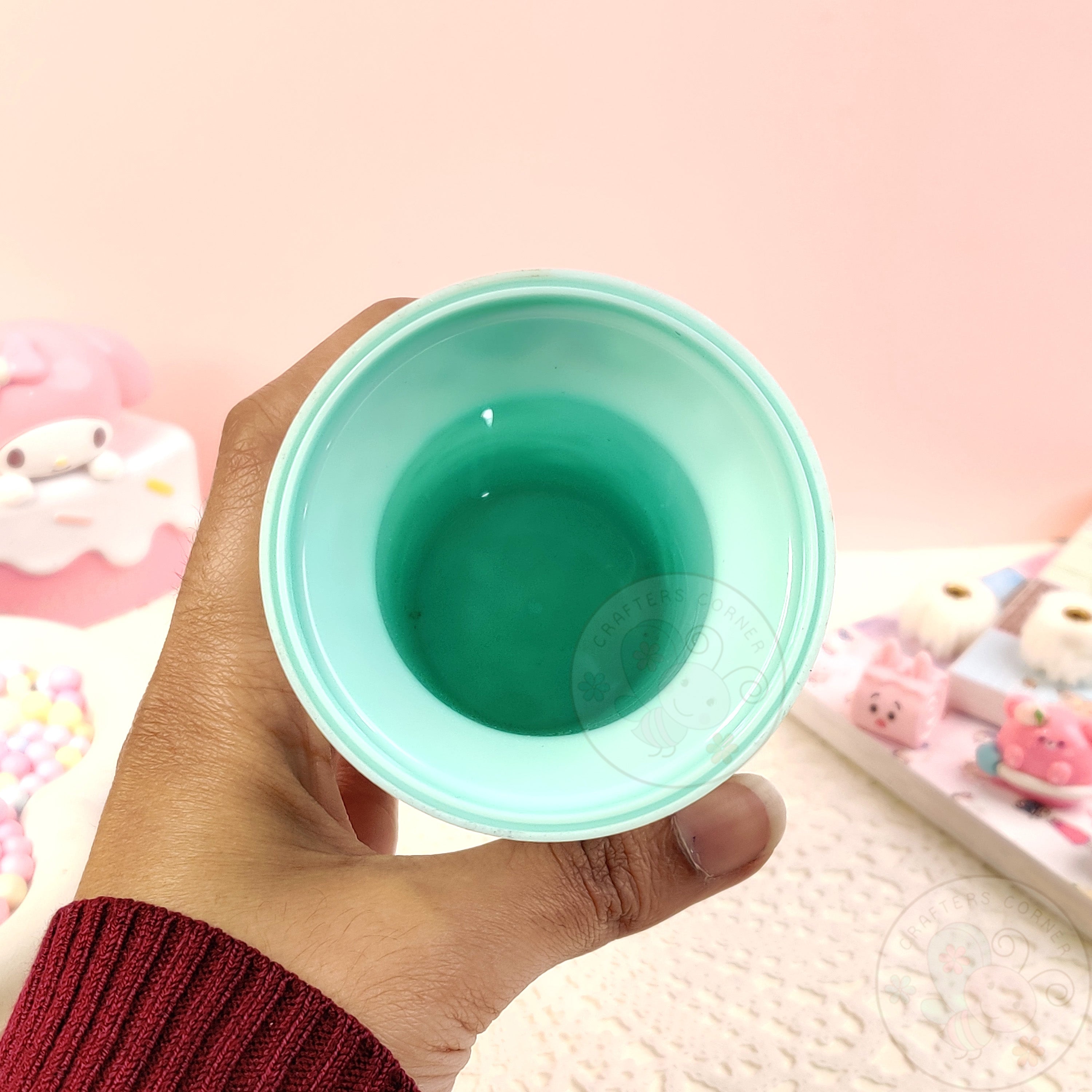 Sweet Pastel Sprinkle Pen Holder- Green