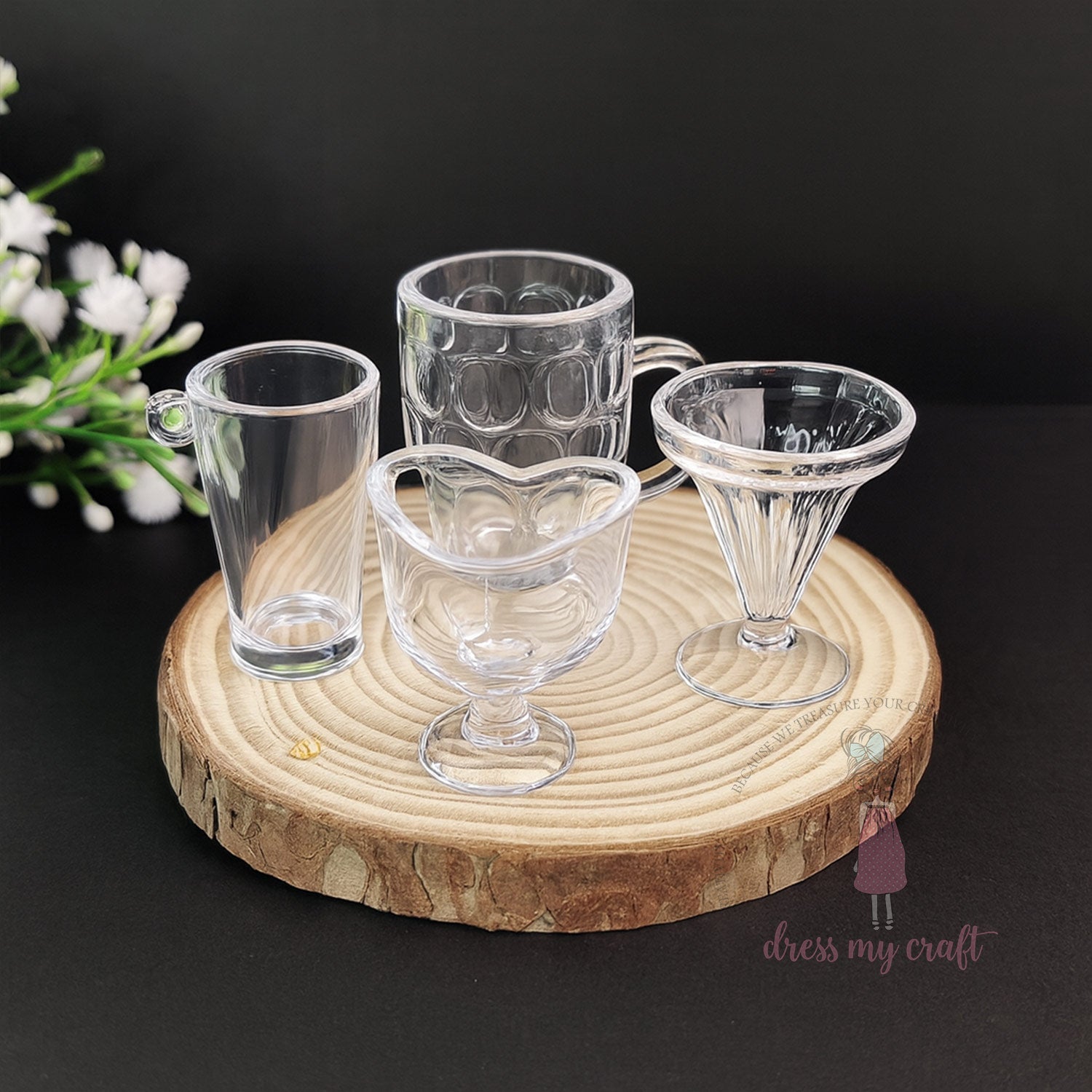 Mini Mocktail Glass & Snack Set