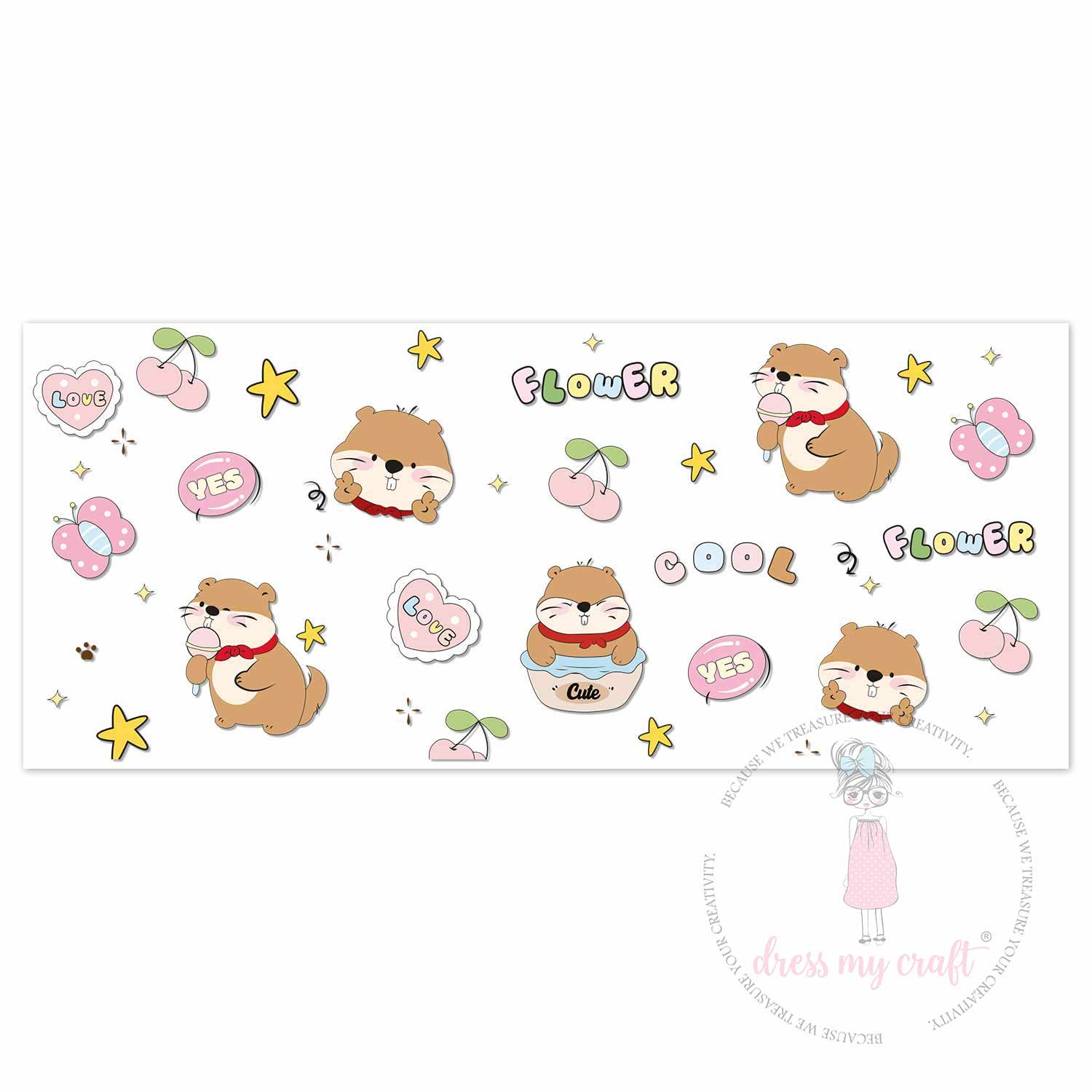 Playful Bears 3D Wrap-Around Sticker