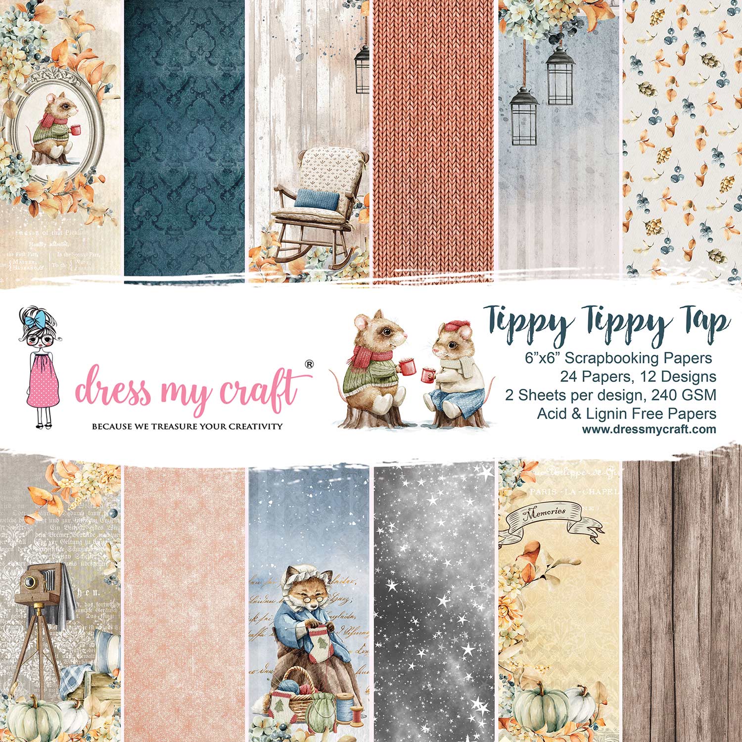 Tippy Tippy Tap 6" x 6" Paper Pad