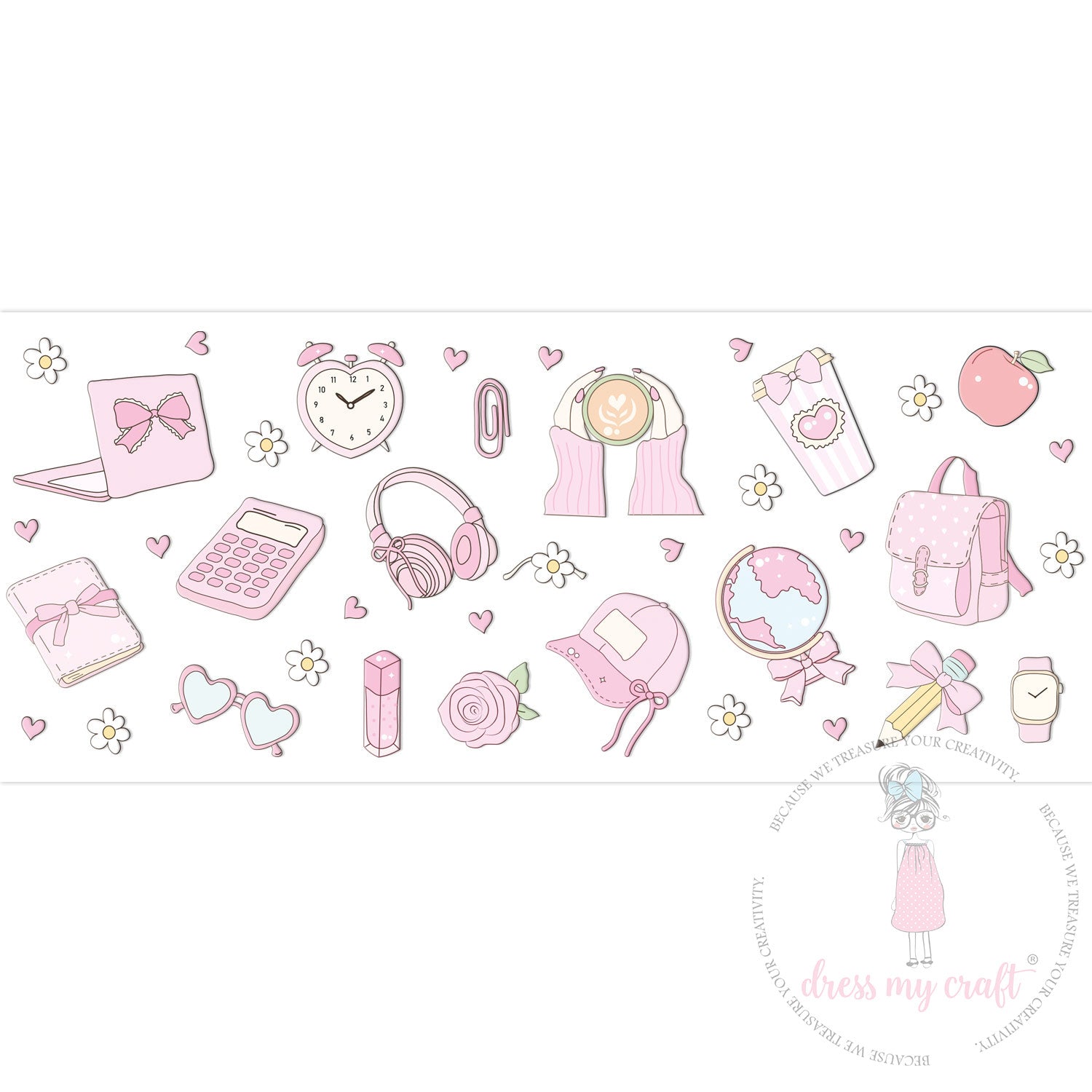 Stick N Peel Stickers- Pink Daily Dreams