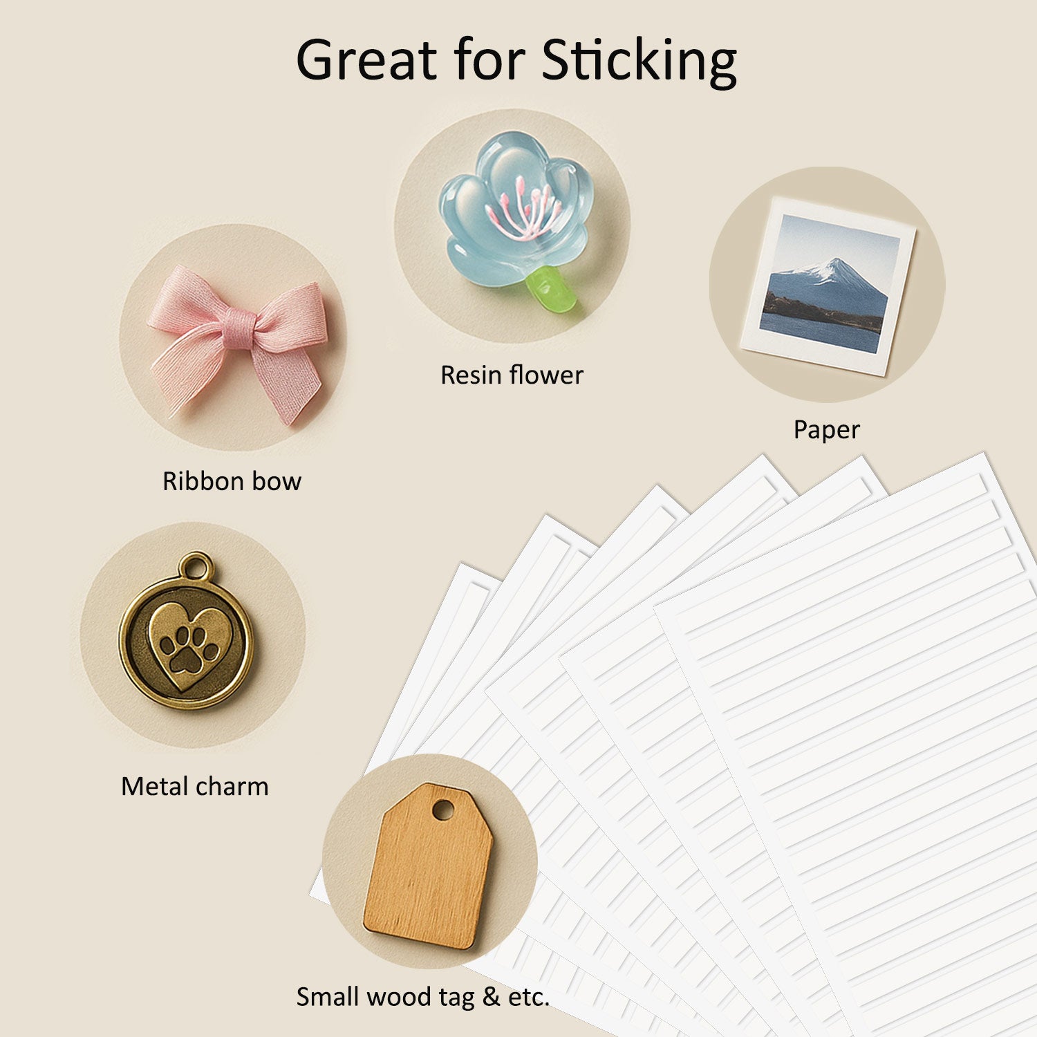 Double-Sided Adhesive Strips - .6 × 6.8 cm