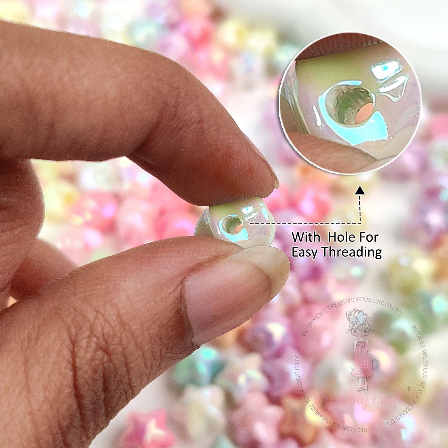 Holographic Dream Star Beads